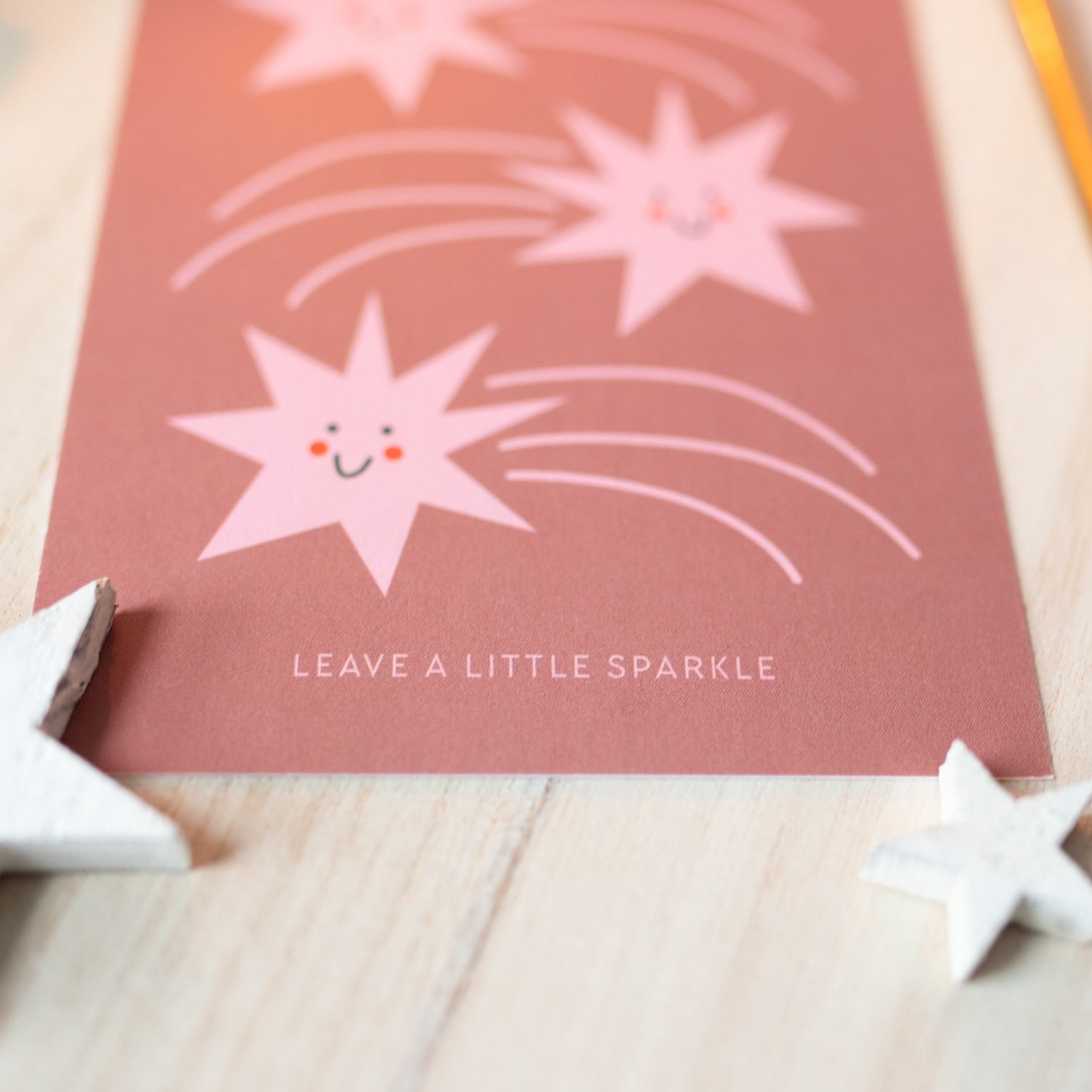 Postkarte „Leave a little"