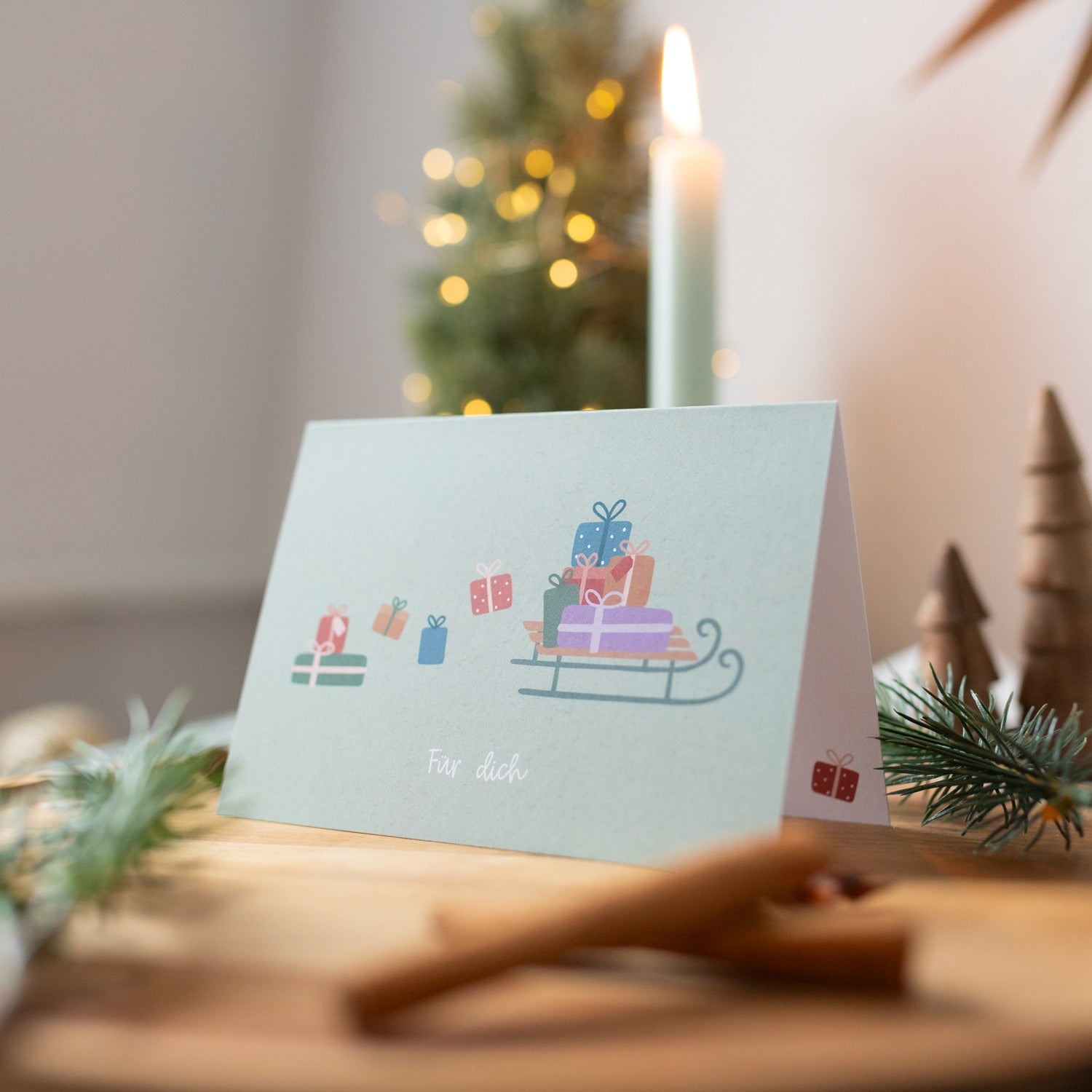 Klappkarte „Für dich"