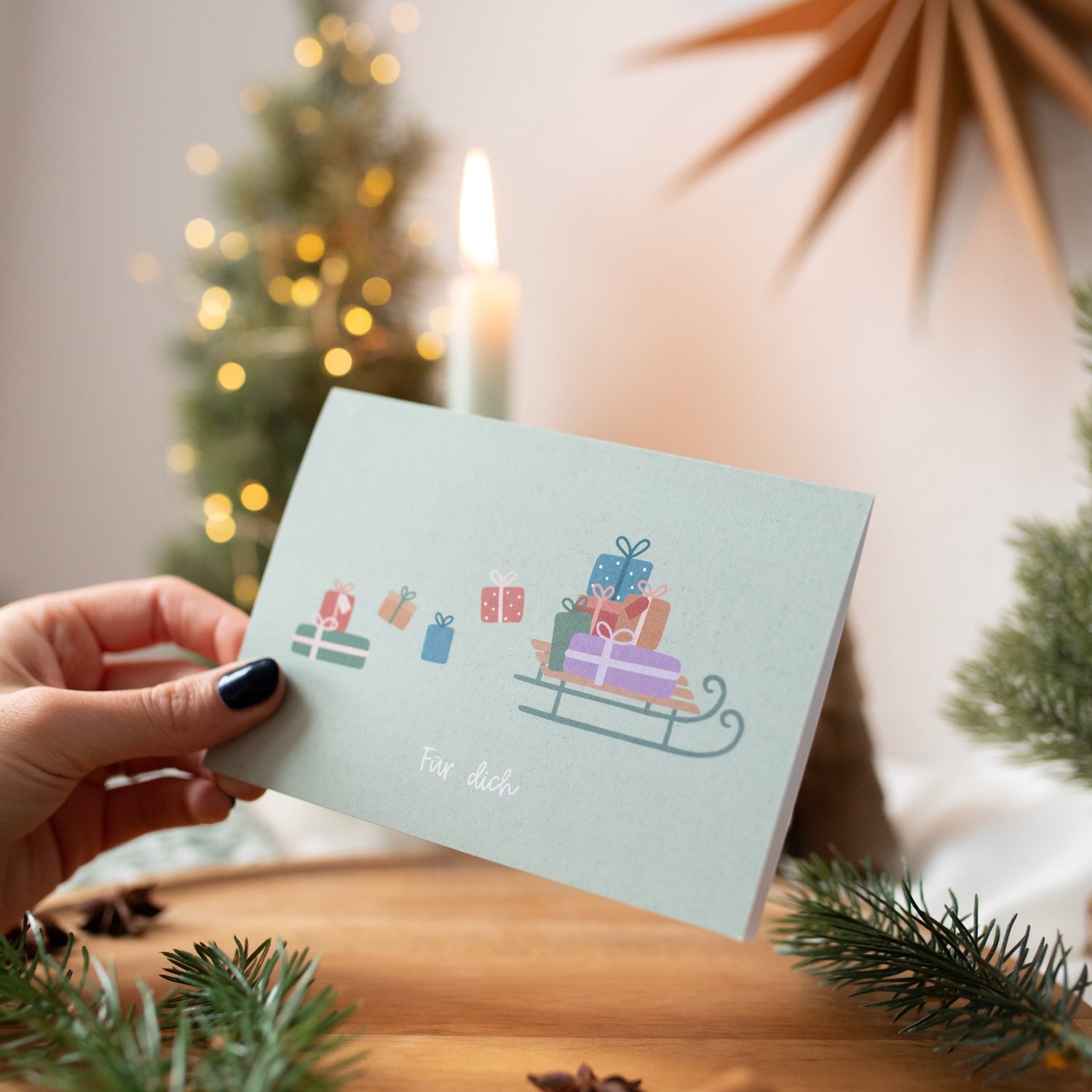 Klappkarte „Für dich"