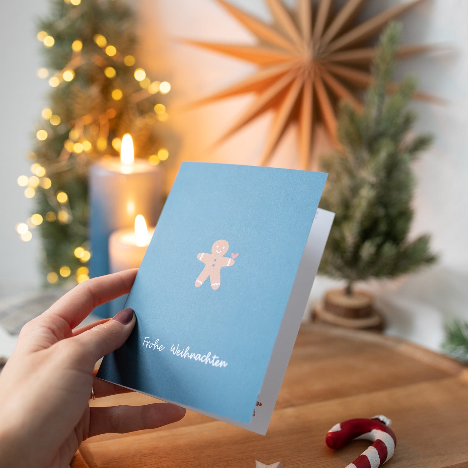 Klappkarte „Frohe Weihnachten"