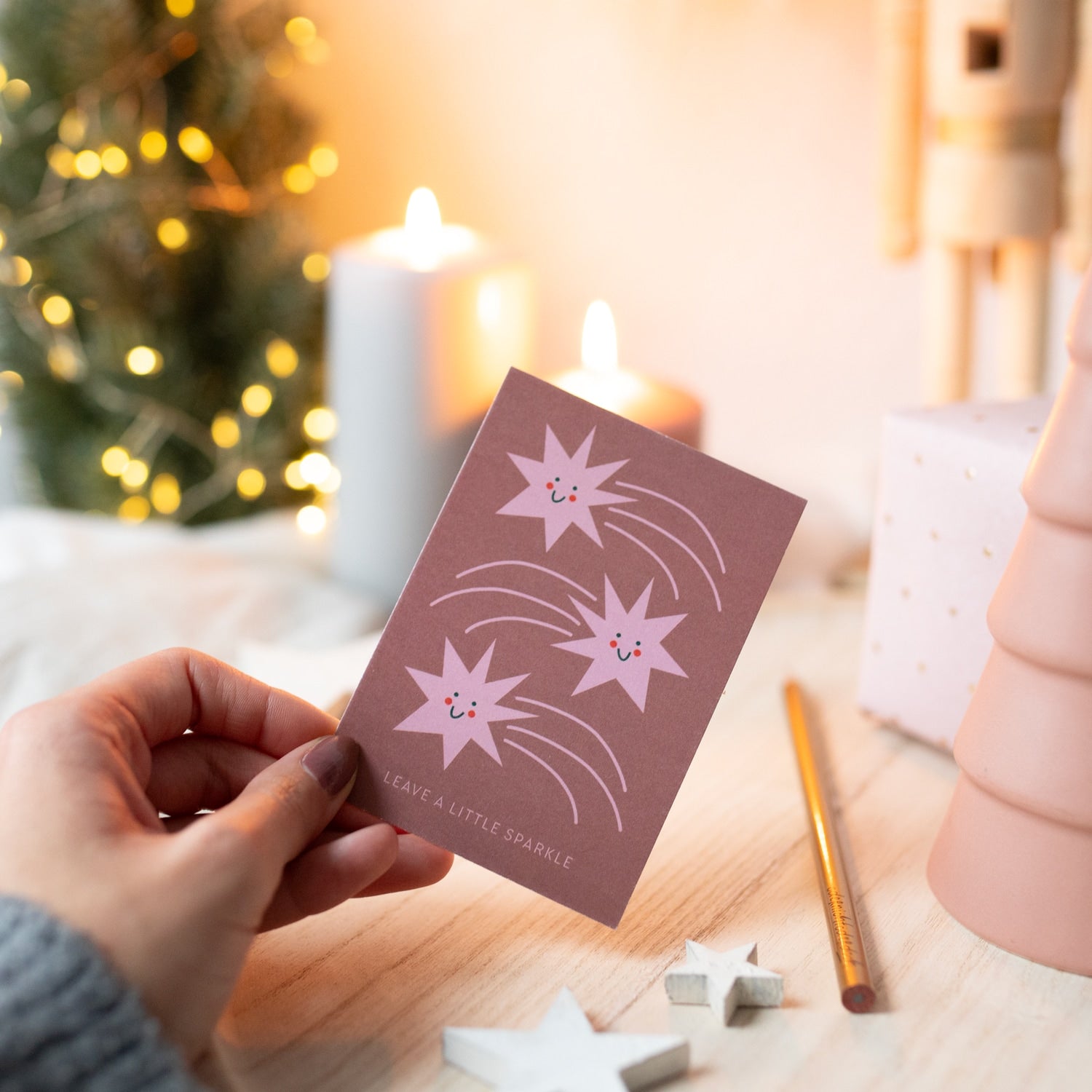 Karte A7 „Leave a little"