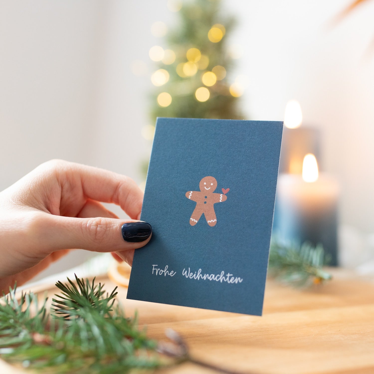 Karte A7 „Frohe Weihnachten"