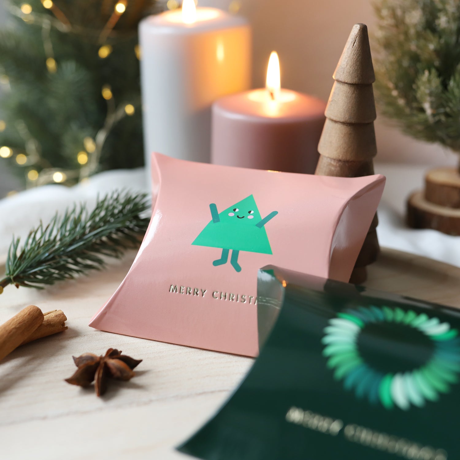 Geschenkschachteln, klein „Christmas", 4 Stk