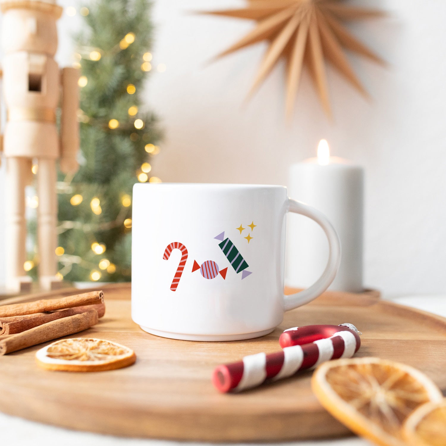 Jumbo-Tasse "Zuckerstange"