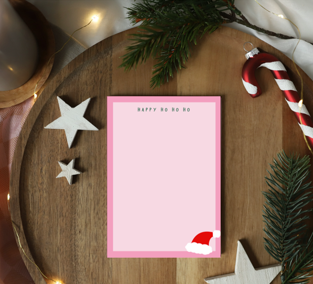 Notizblock A6 „Happy Ho Ho Ho"