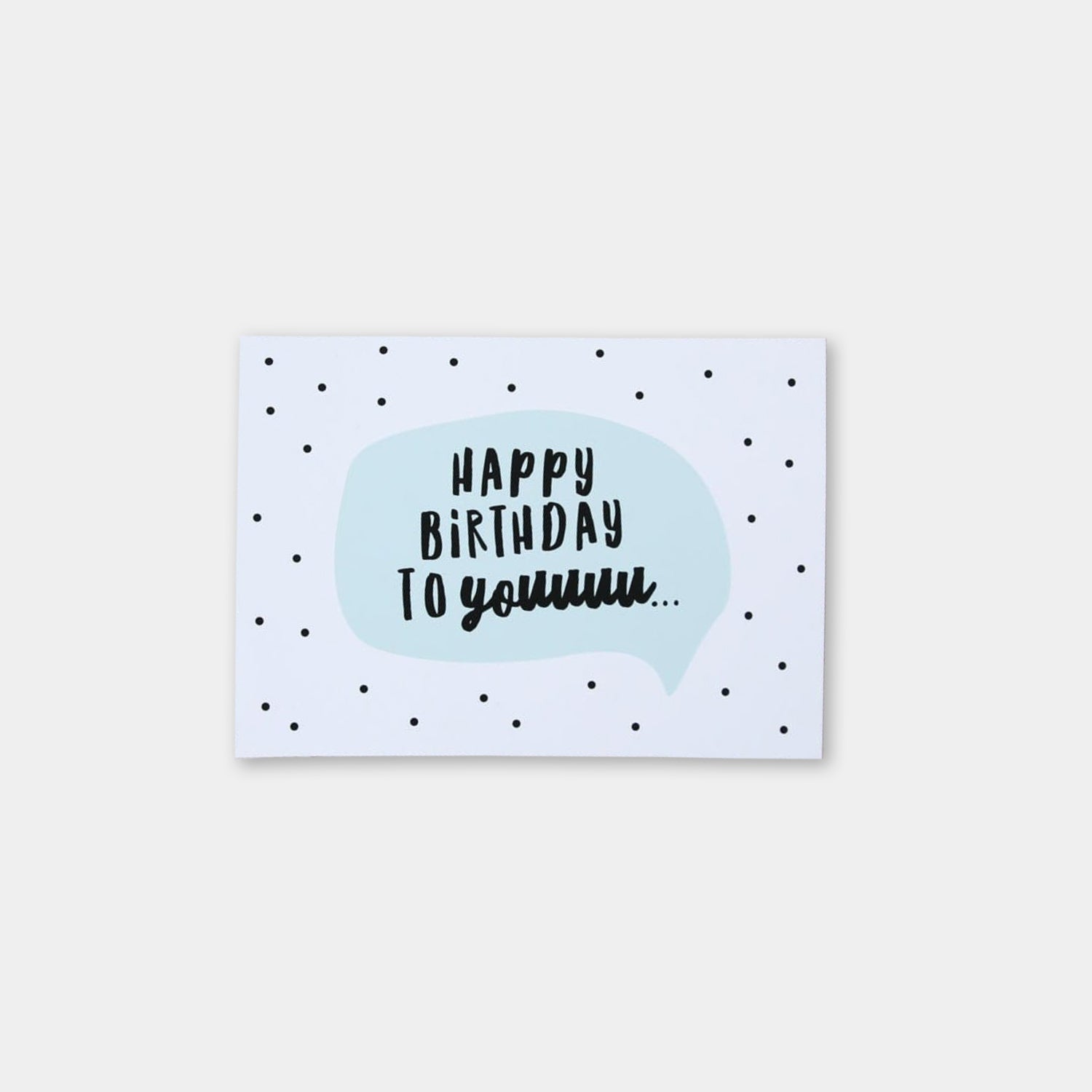 Postkarte „Happy Birthday to youuuuu..."