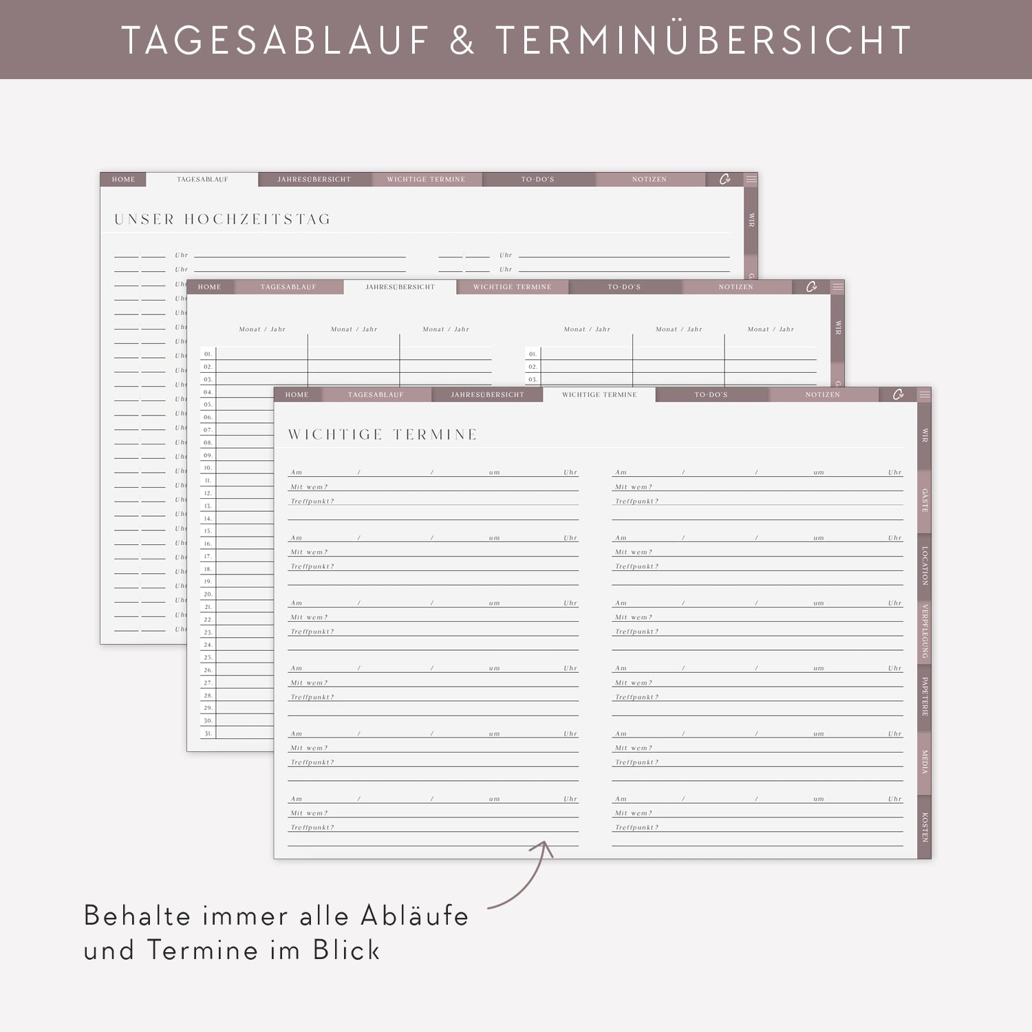 digtaler Hochzeitsplaner „Just Love“