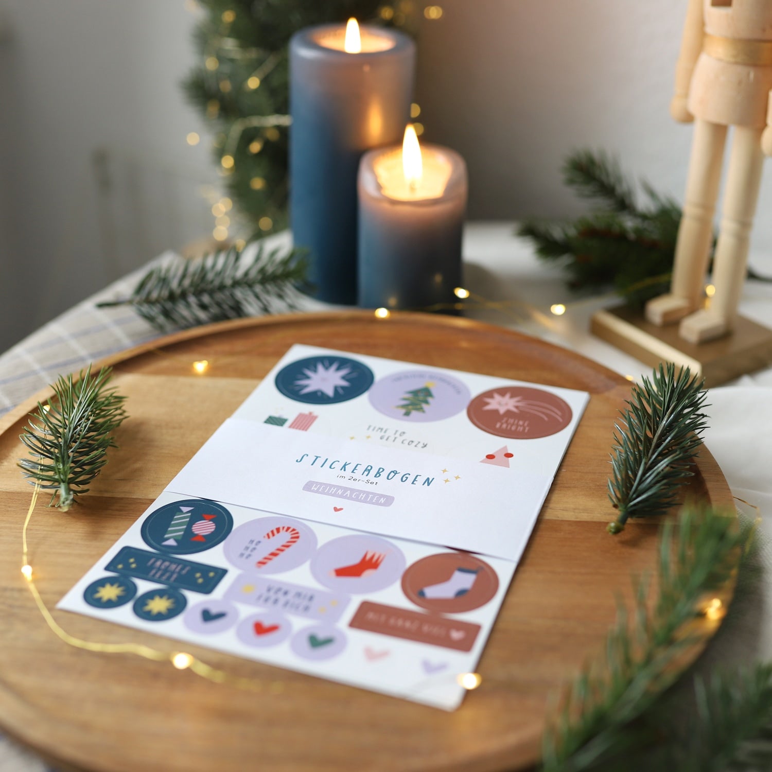 Sticker für Deko 2er-Set „Weihnachten“