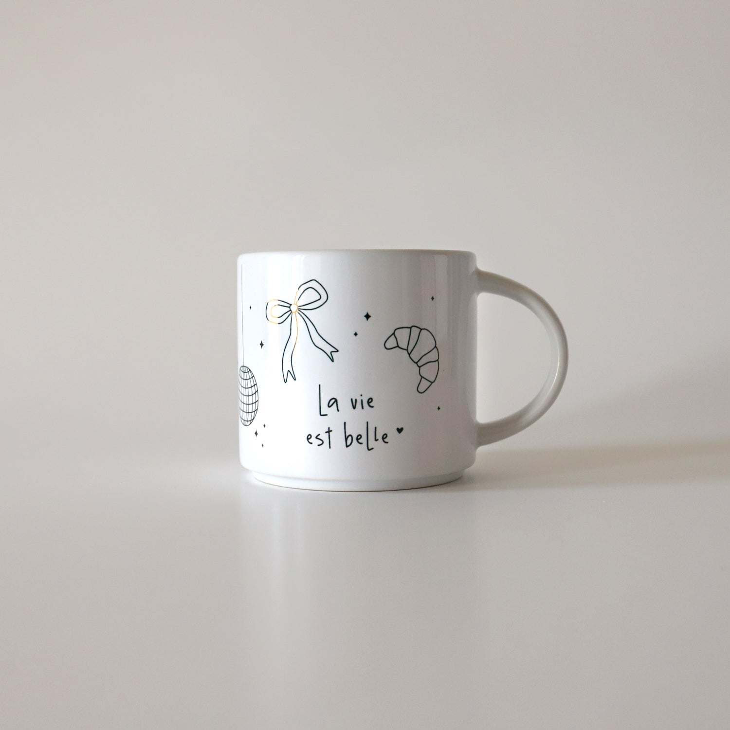 Bundle Tasse & Kaffee „La vie“, ganze Bohne, 250g