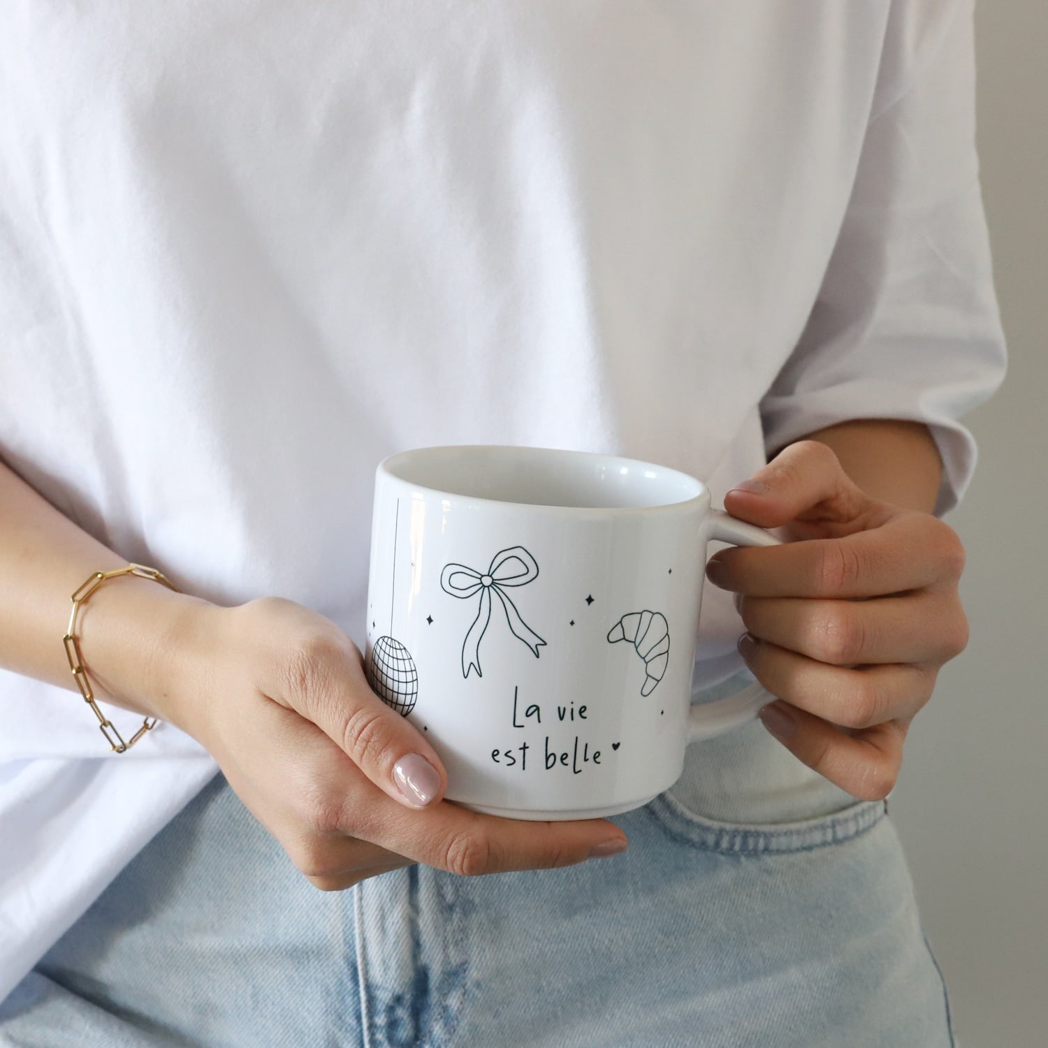 Bundle Tasse & Kaffee „La vie“, ganze Bohne, 250g