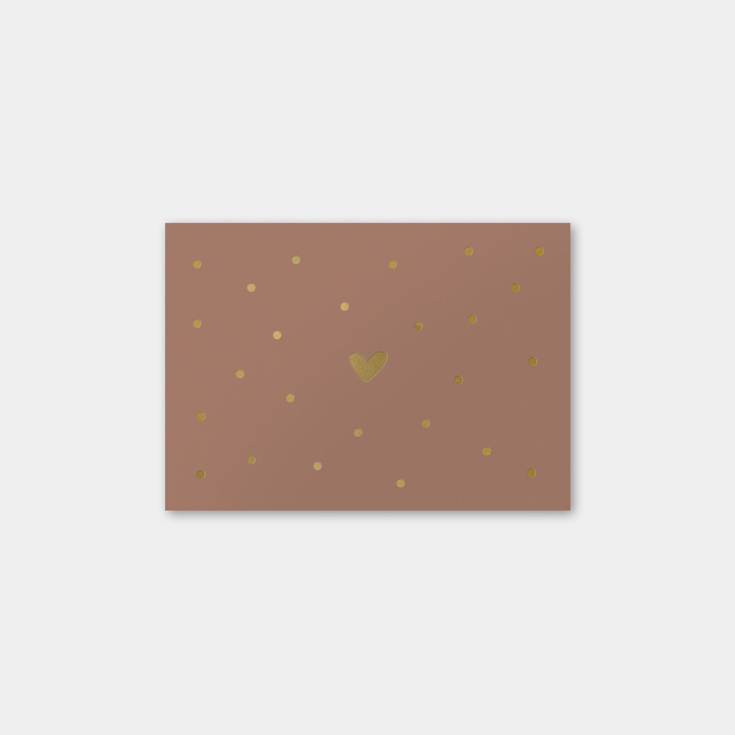 Postkarte „Herz“, mocca