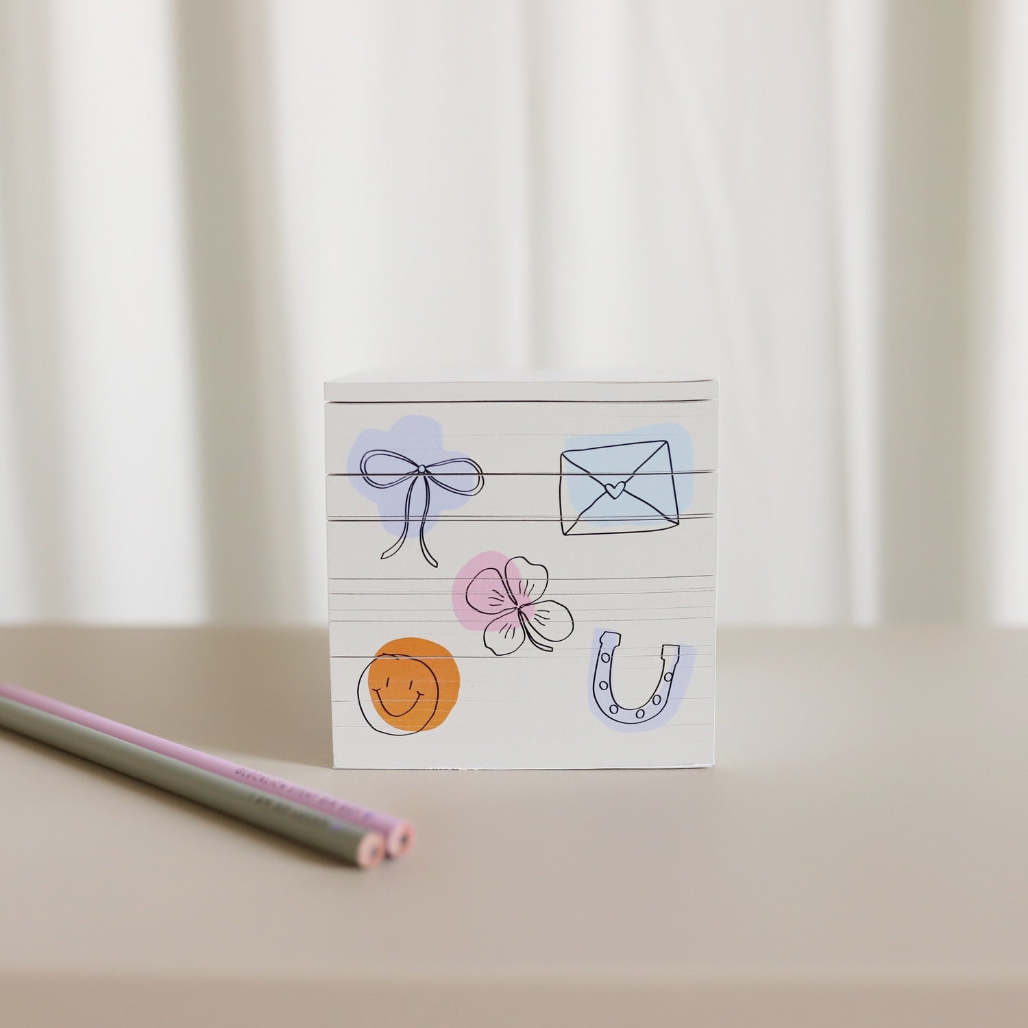 Zettelblock „Glück“