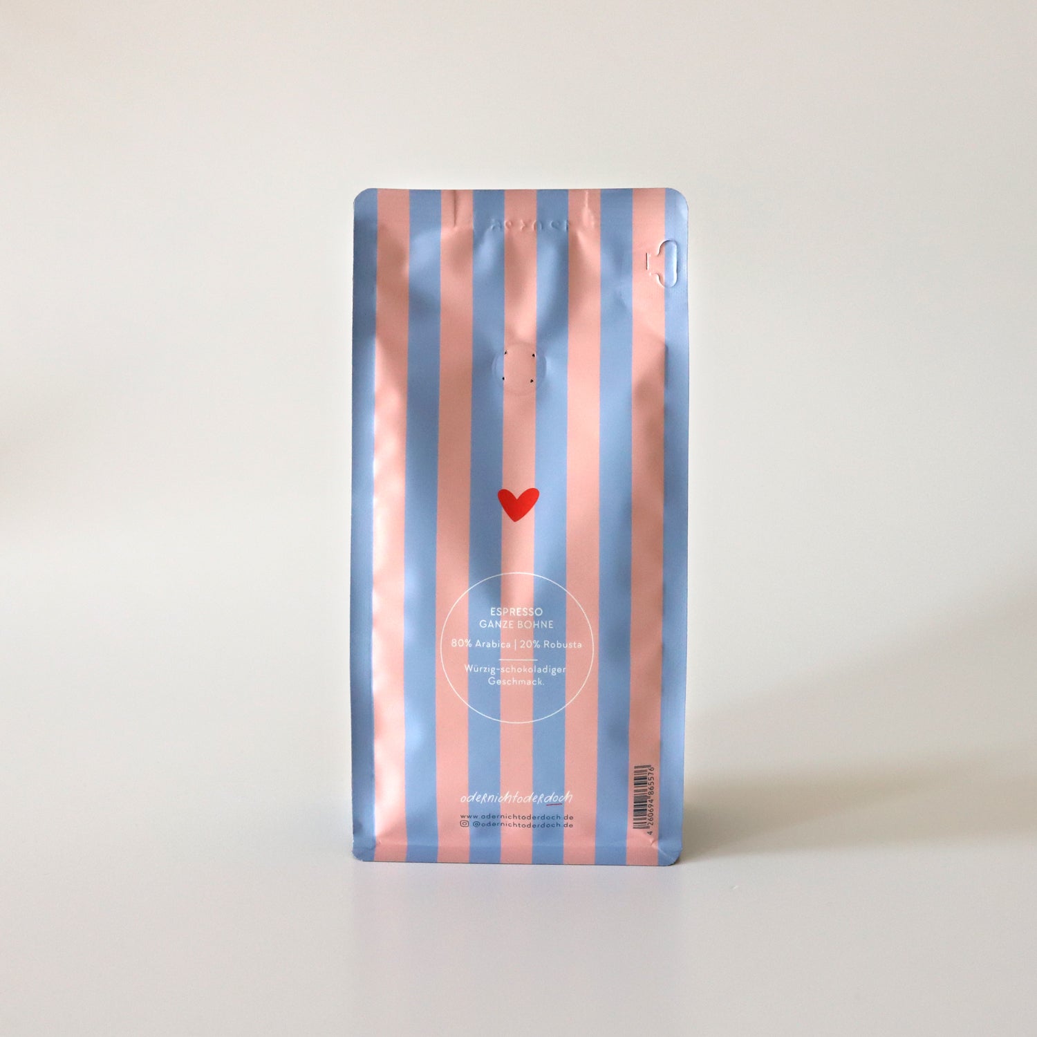 Bundle Tasse & Kaffee „The Coffee Club“, gestreift, ganze Bohne, 250g