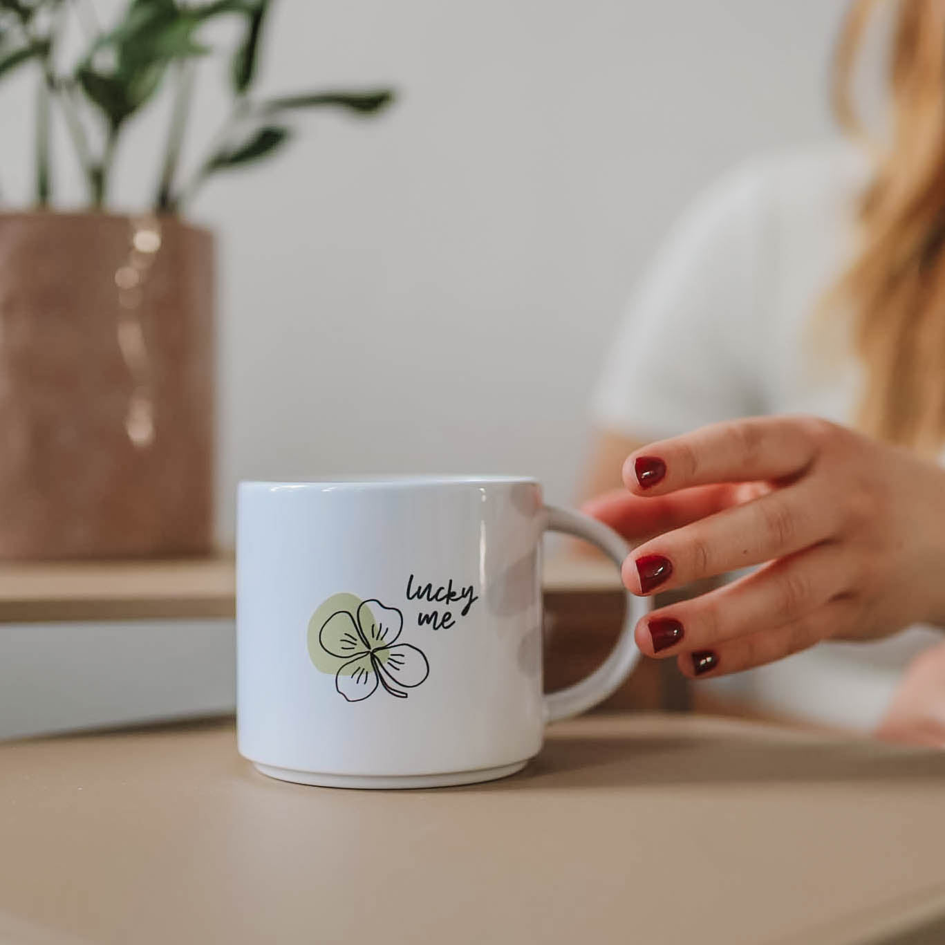 Jumbo-Tasse „Kleeblatt“