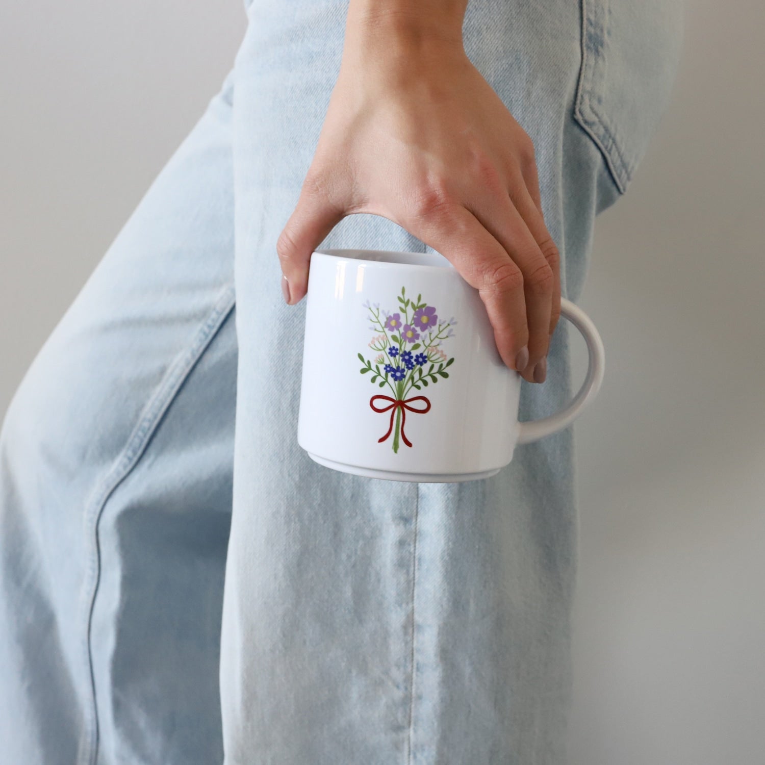 Jumbo-Tasse „Blumen“