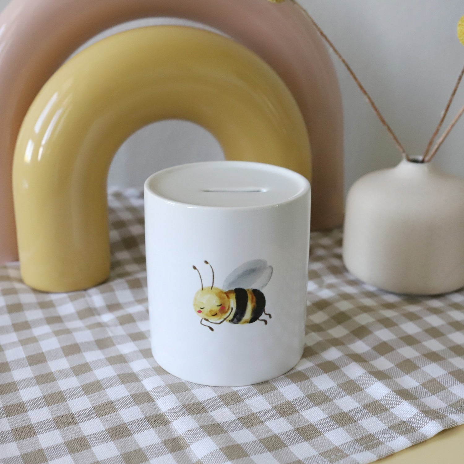 Spardose „Schlafende Biene"