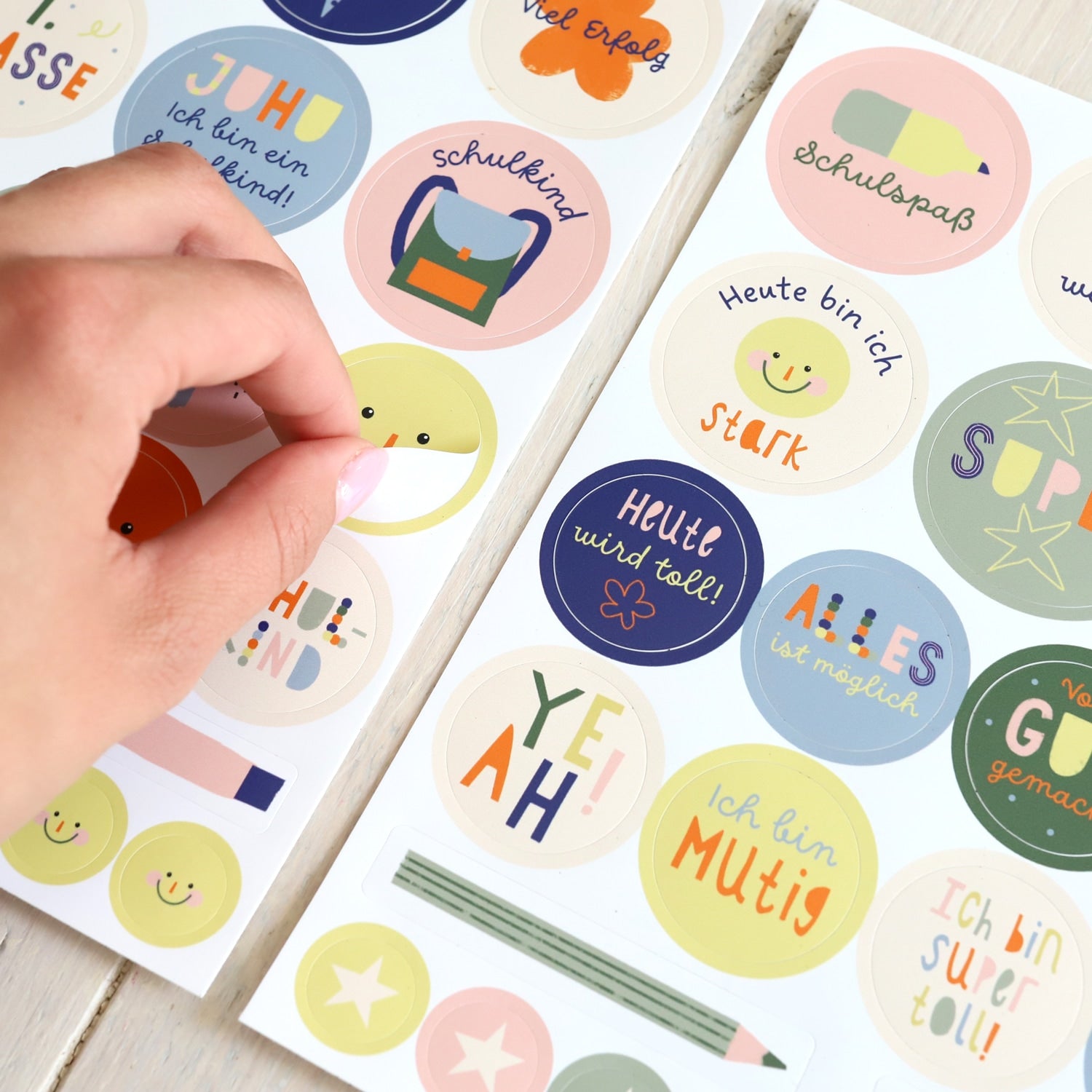 Stickerbogen A5 „Schulkind“, 2er-Set