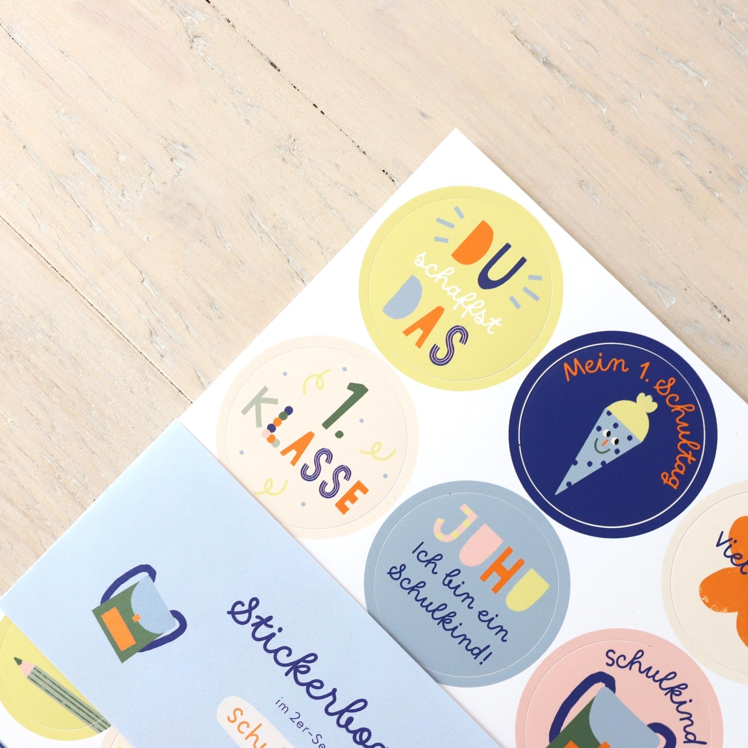 Stickerbogen A5 „Schulkind“, 2er-Set