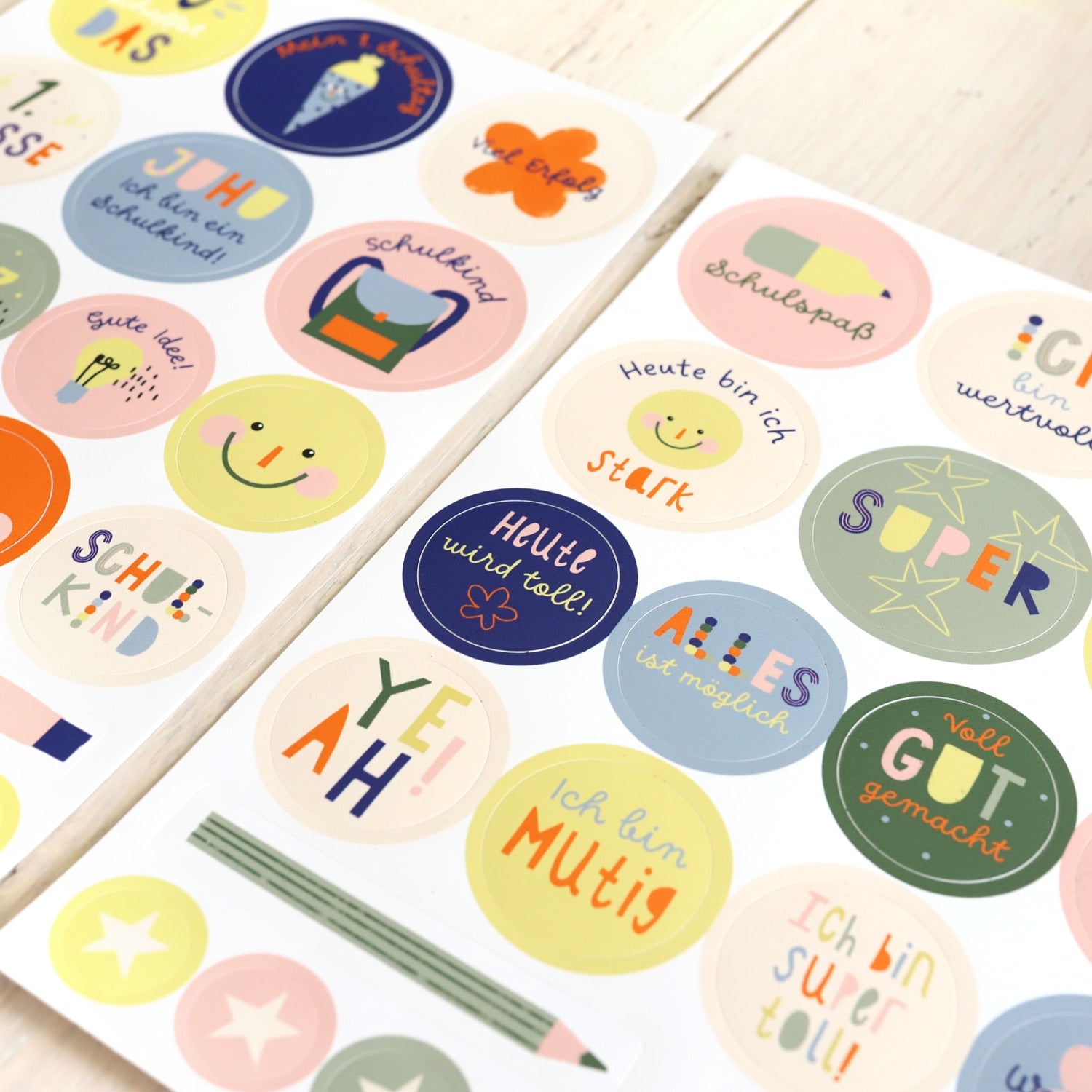 Stickerbogen A5 „Schulkind“, 2er-Set