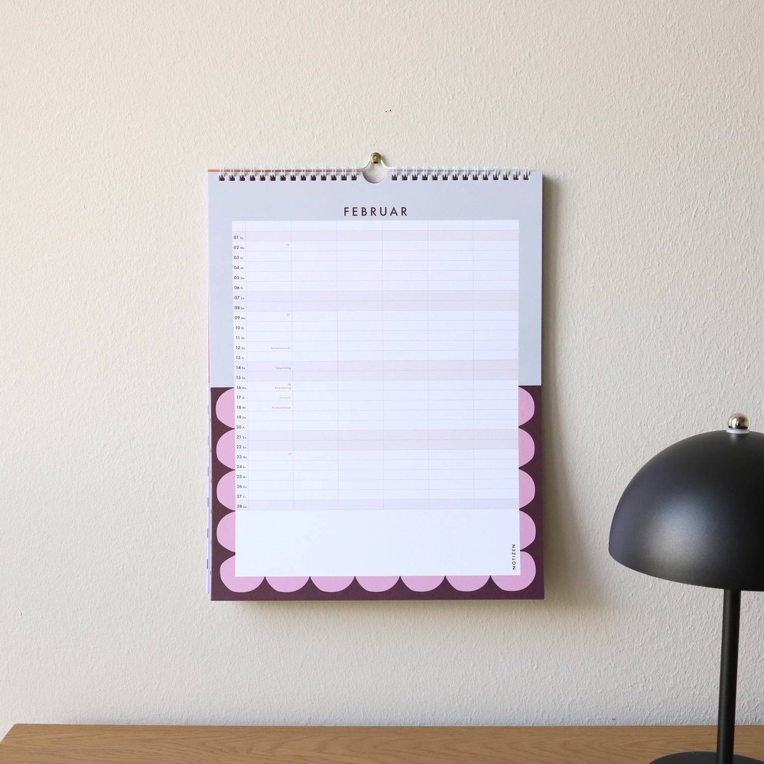 Familienwandkalender 2026