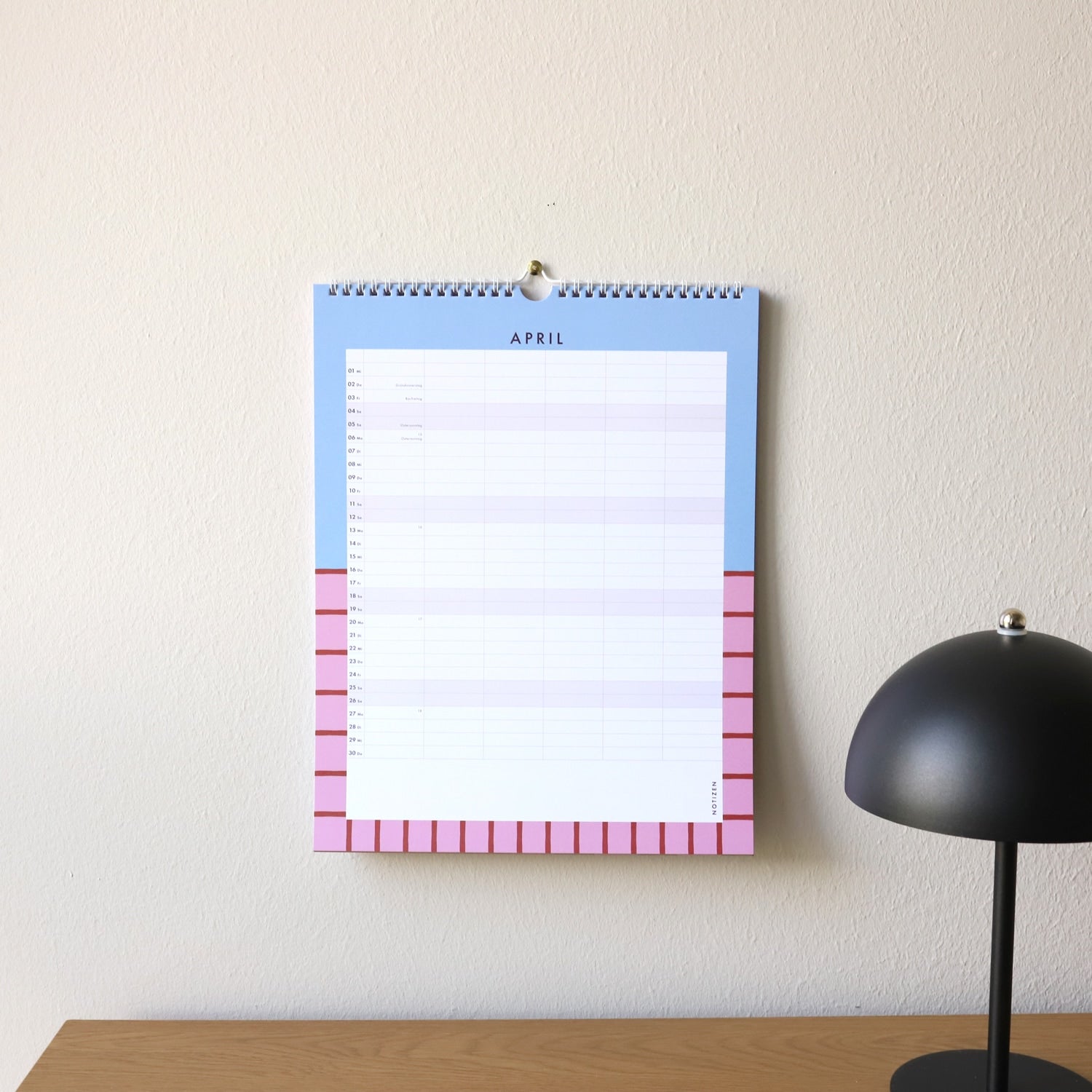 Familienwandkalender 2026