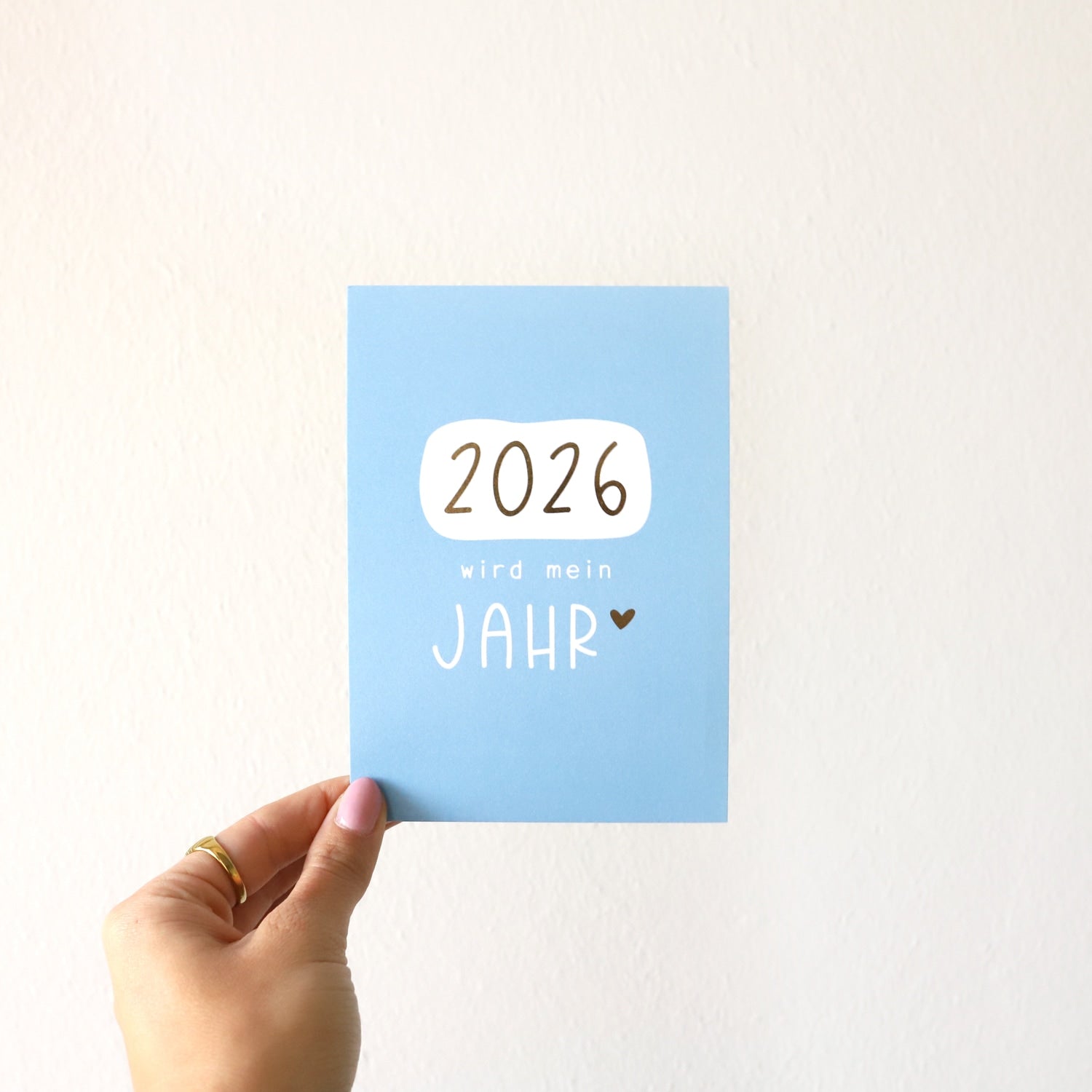 Postkarte „2026 wird mein Jahr“