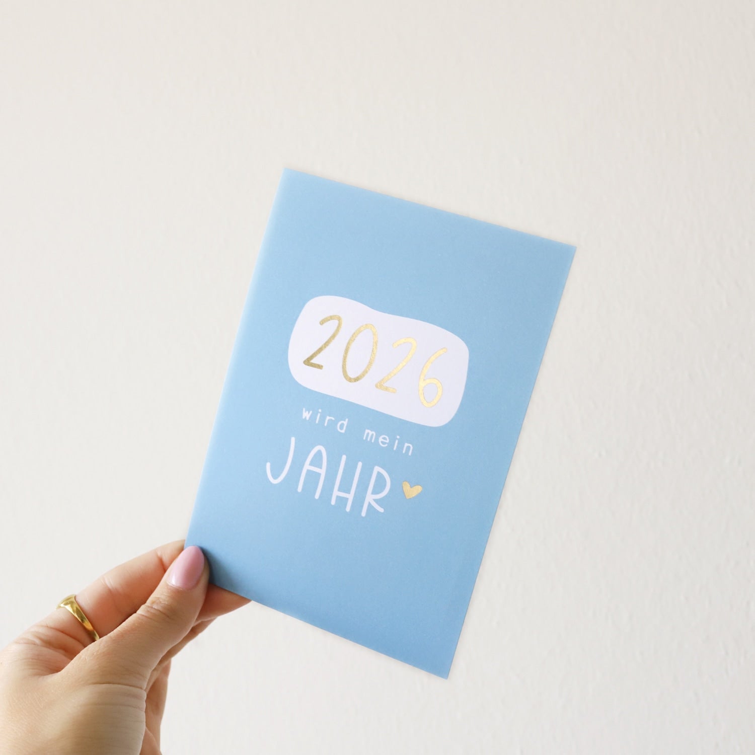Postkarte „2026 wird mein Jahr“