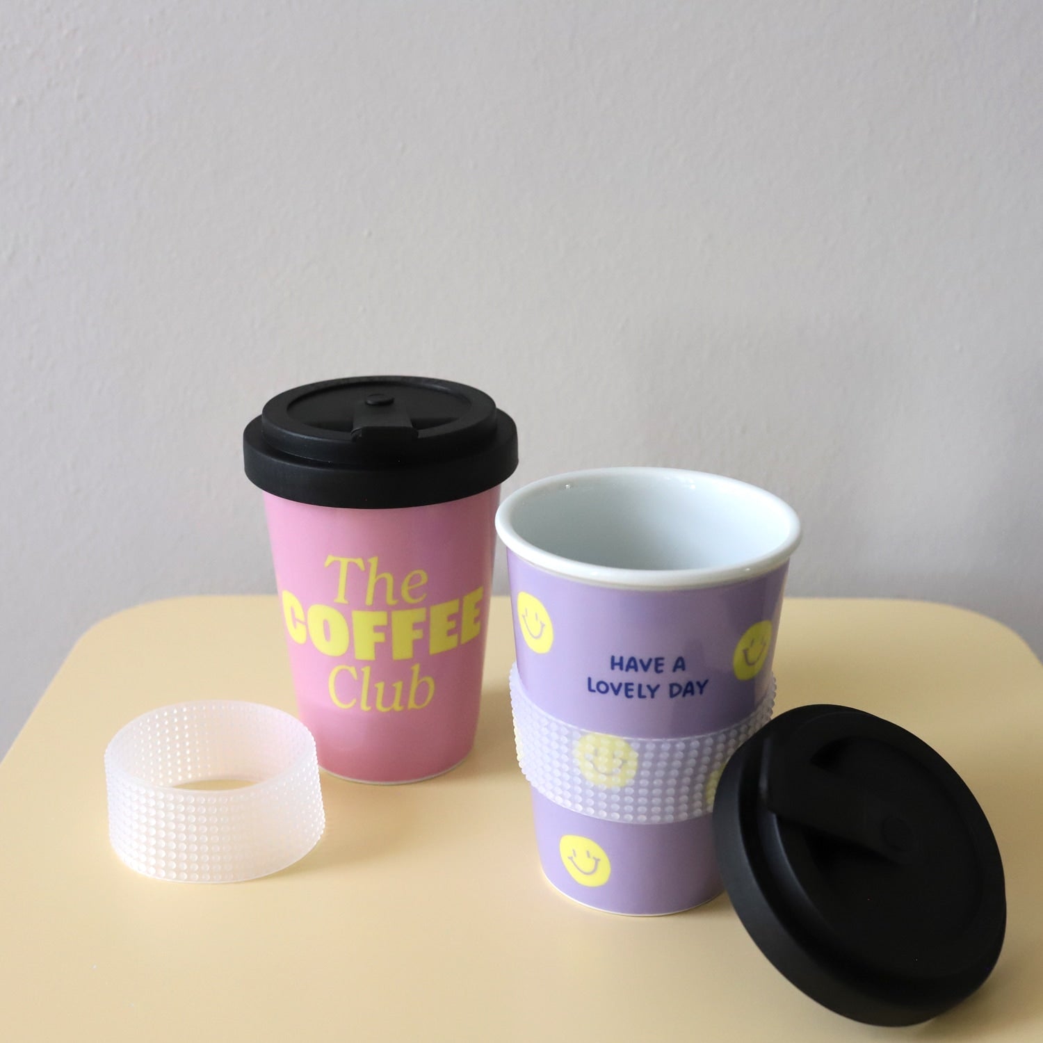 Bundle Coffee-to-go-Becher „Lovely Coffee“, 2er Set