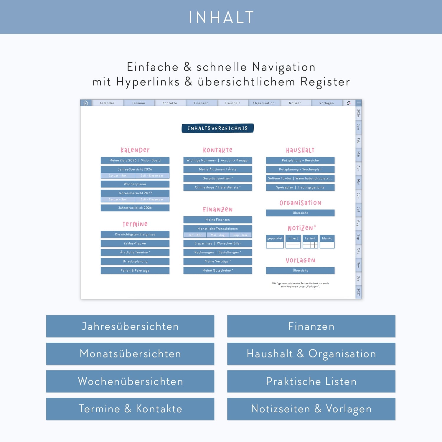 Digitaler Kalender 2026 „Alltagsheldin"