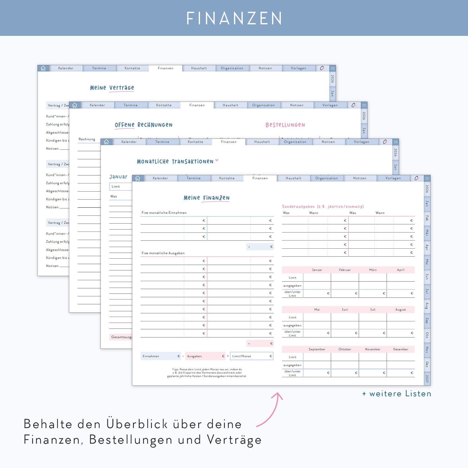 Digitaler Kalender 2026 „Alltagsheldin"