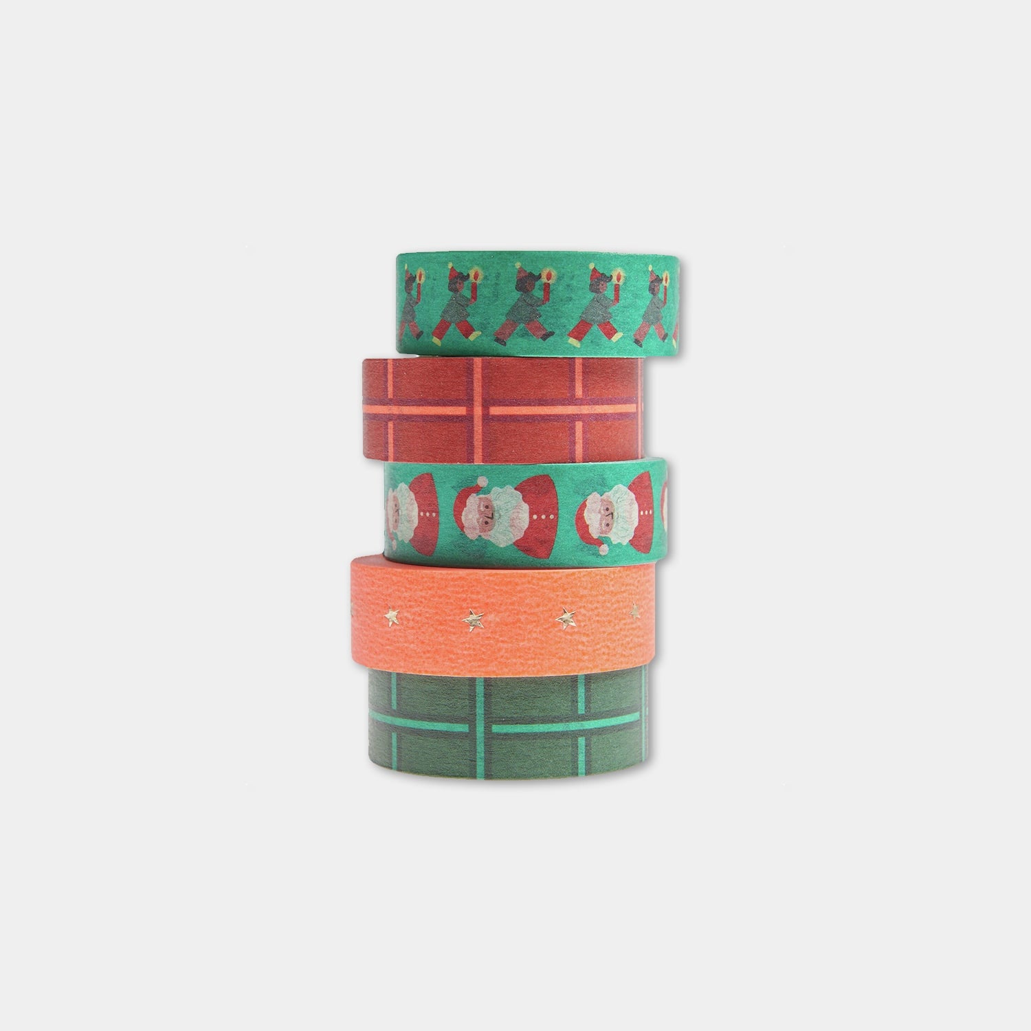 Washi-Tape 5er Set „Weihnachtsmarkt"