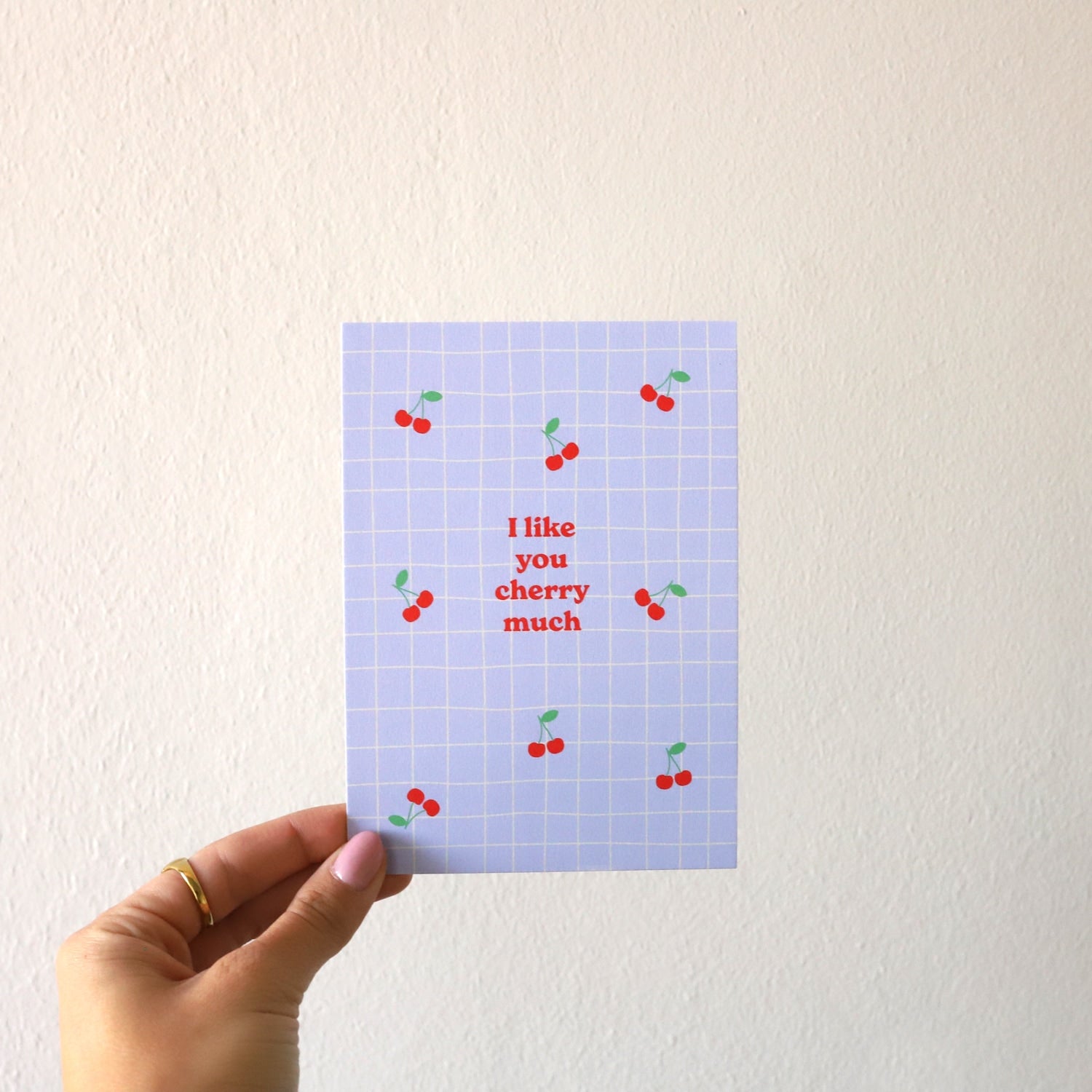Postkarte „I like you"