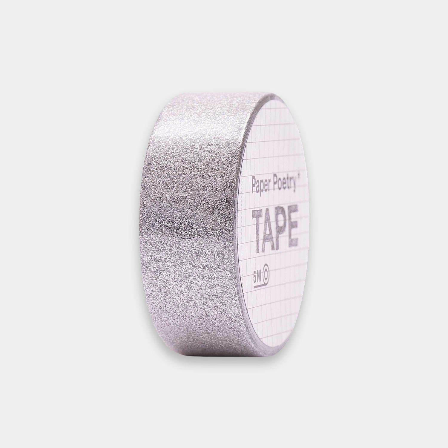 Washi Tape „Glitter", silber
