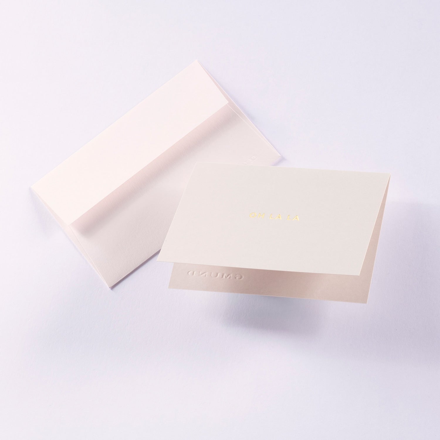 Klappkarte A7 „Oh la la" - mit Umschlag