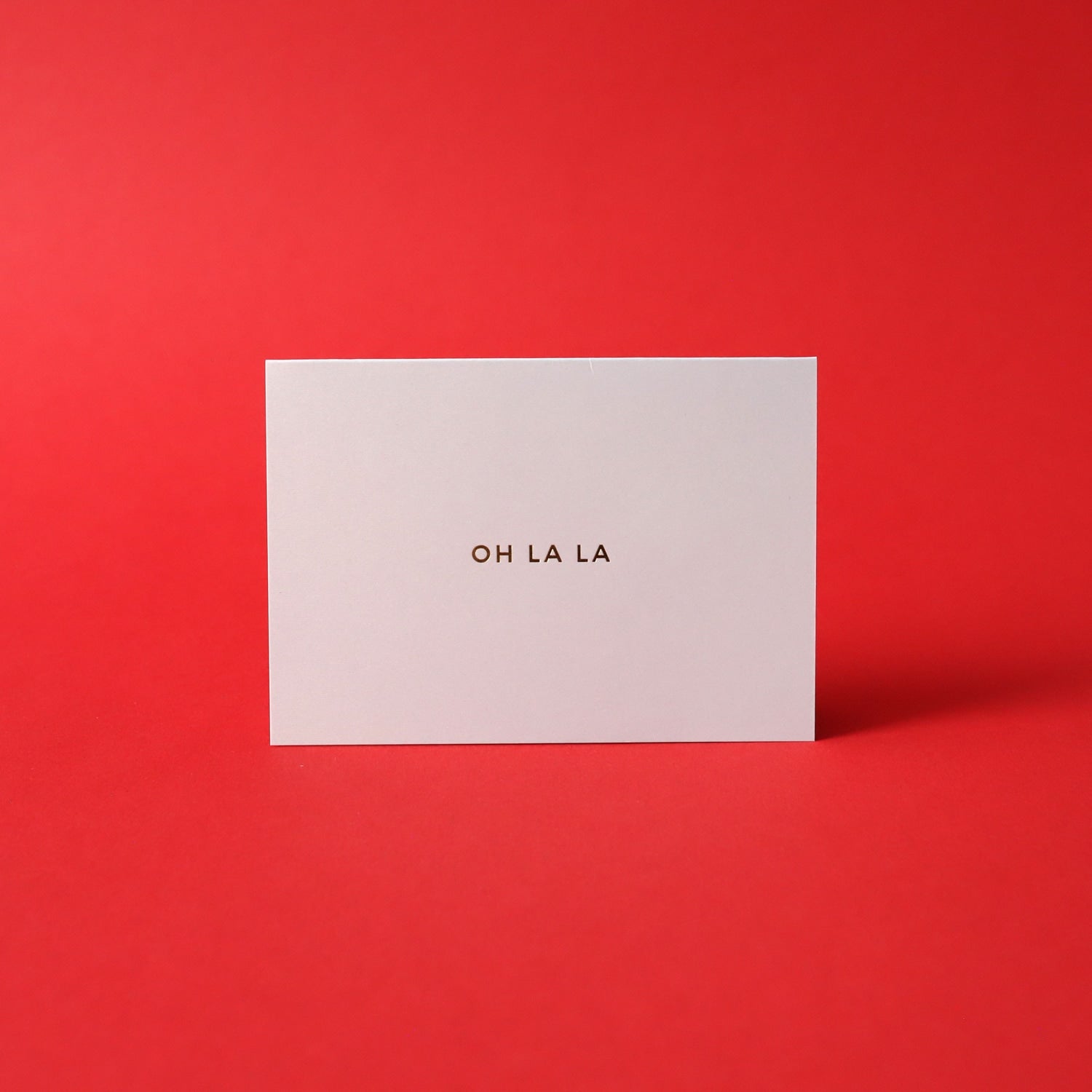 Klappkarte A7 „Oh la la" - mit Umschlag