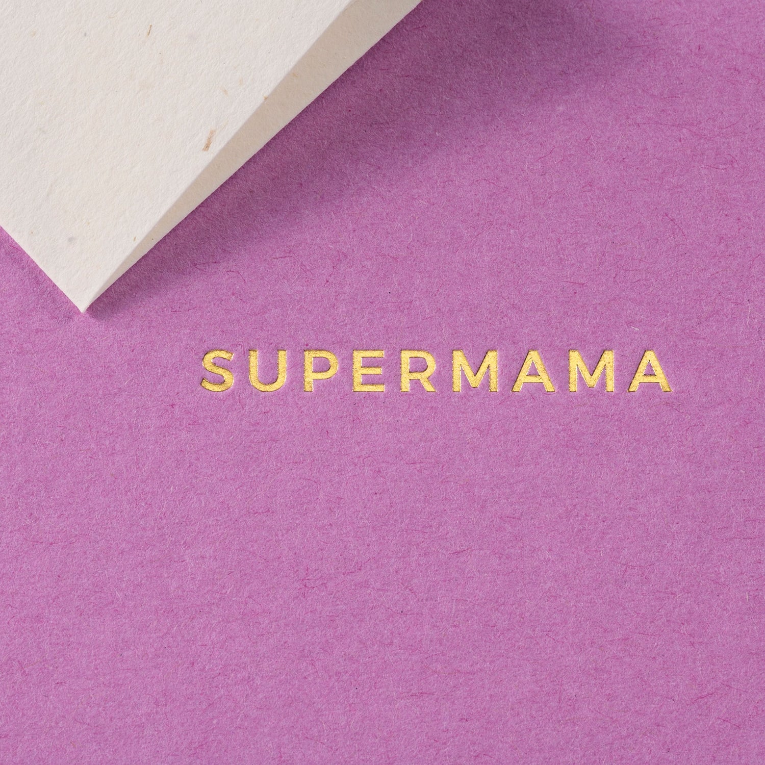 Klappkarte A7 „Supermama" - mit Umschlag