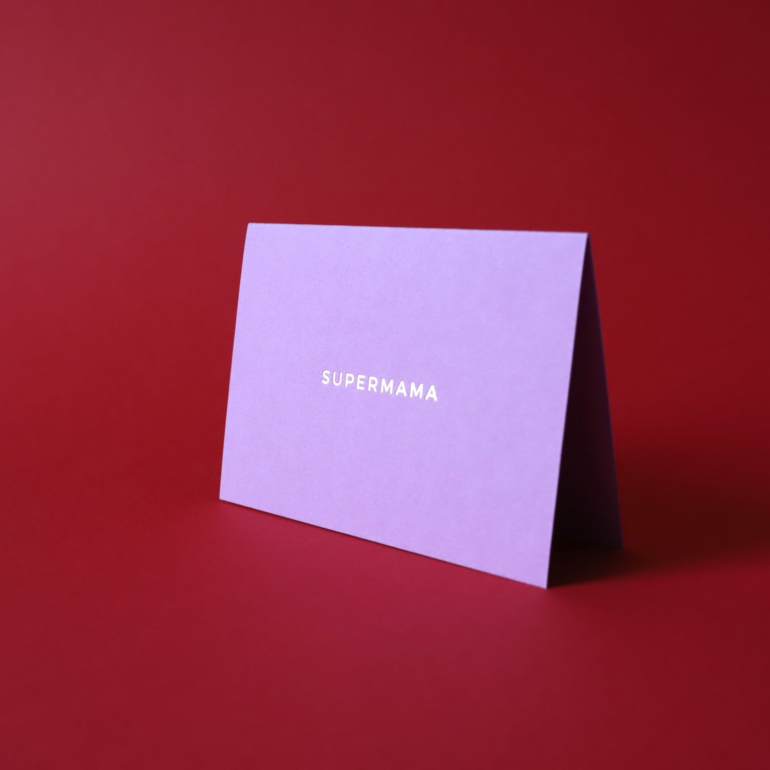 Klappkarte A7 „Supermama" - mit Umschlag