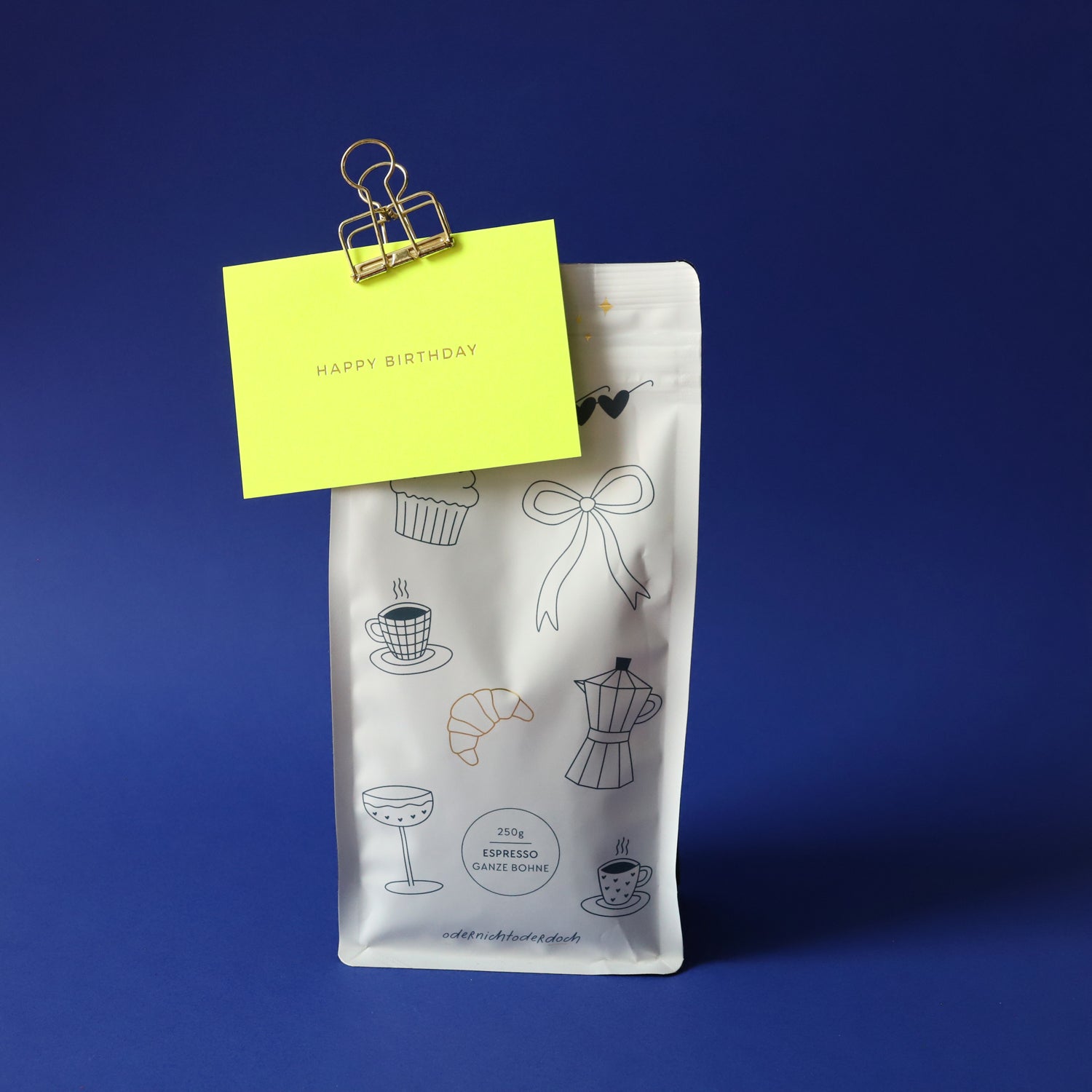 Klappkarte A7 „Happy Birthday" - mit Umschlag