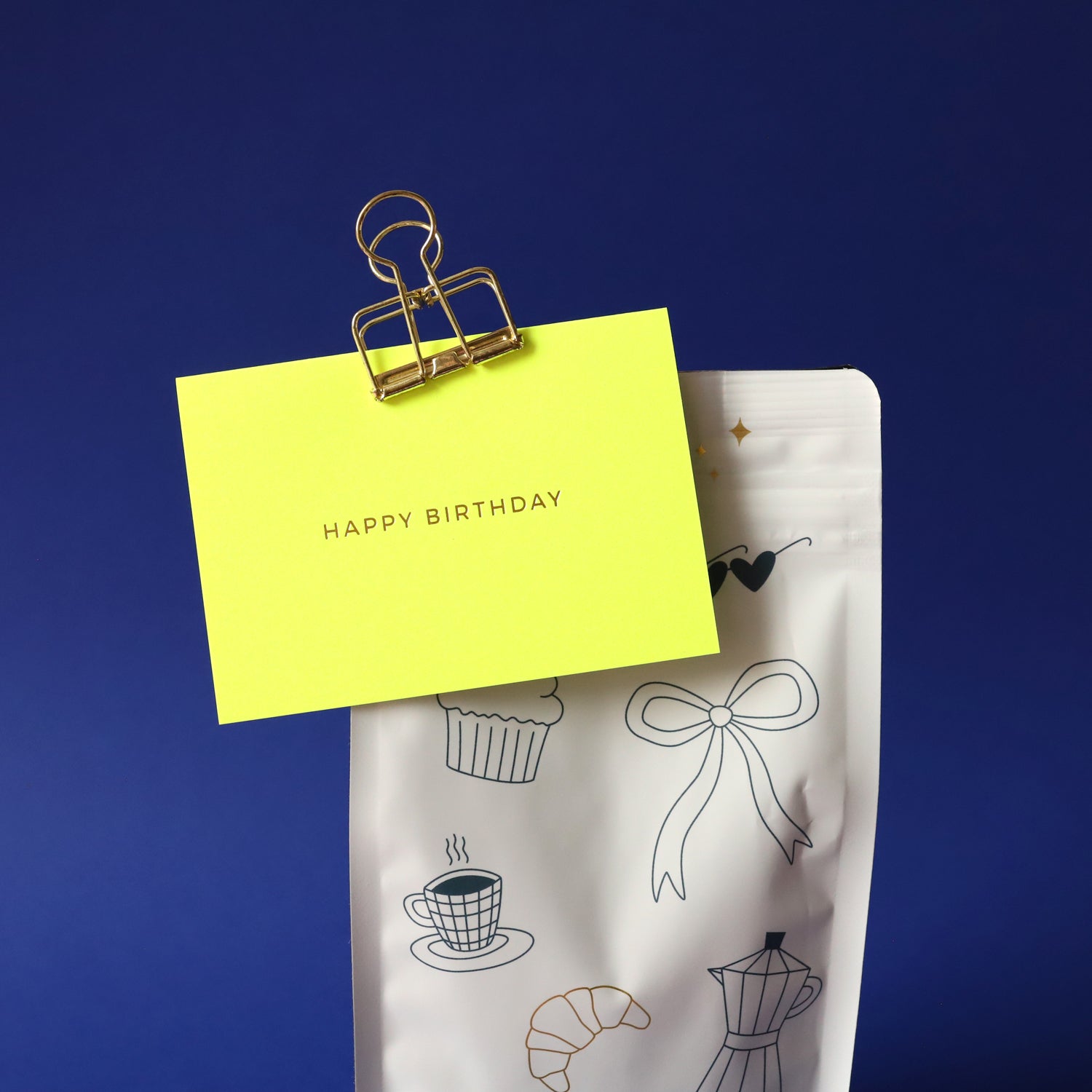 Klappkarte A7 „Happy Birthday" - mit Umschlag