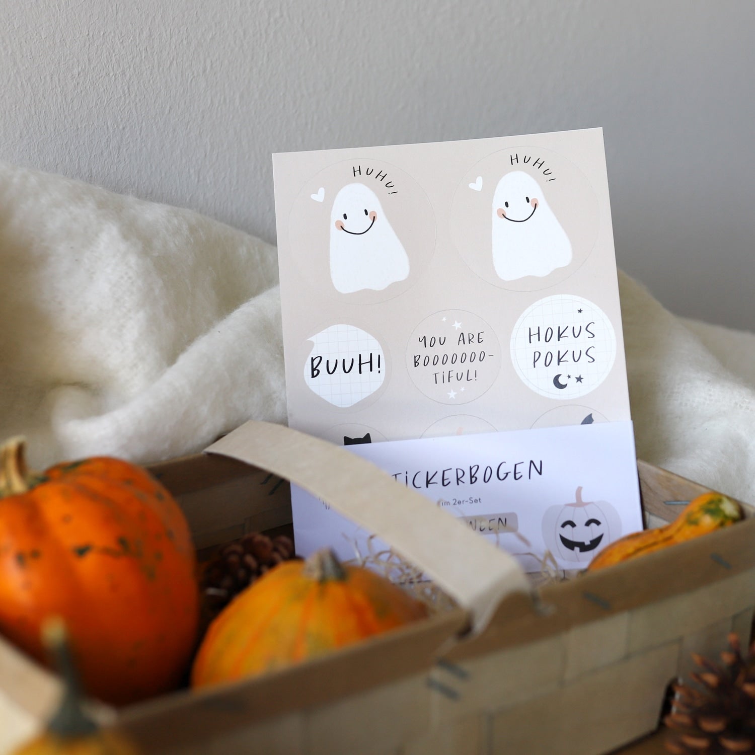 Stickerbogen 2er-Set "Halloween"