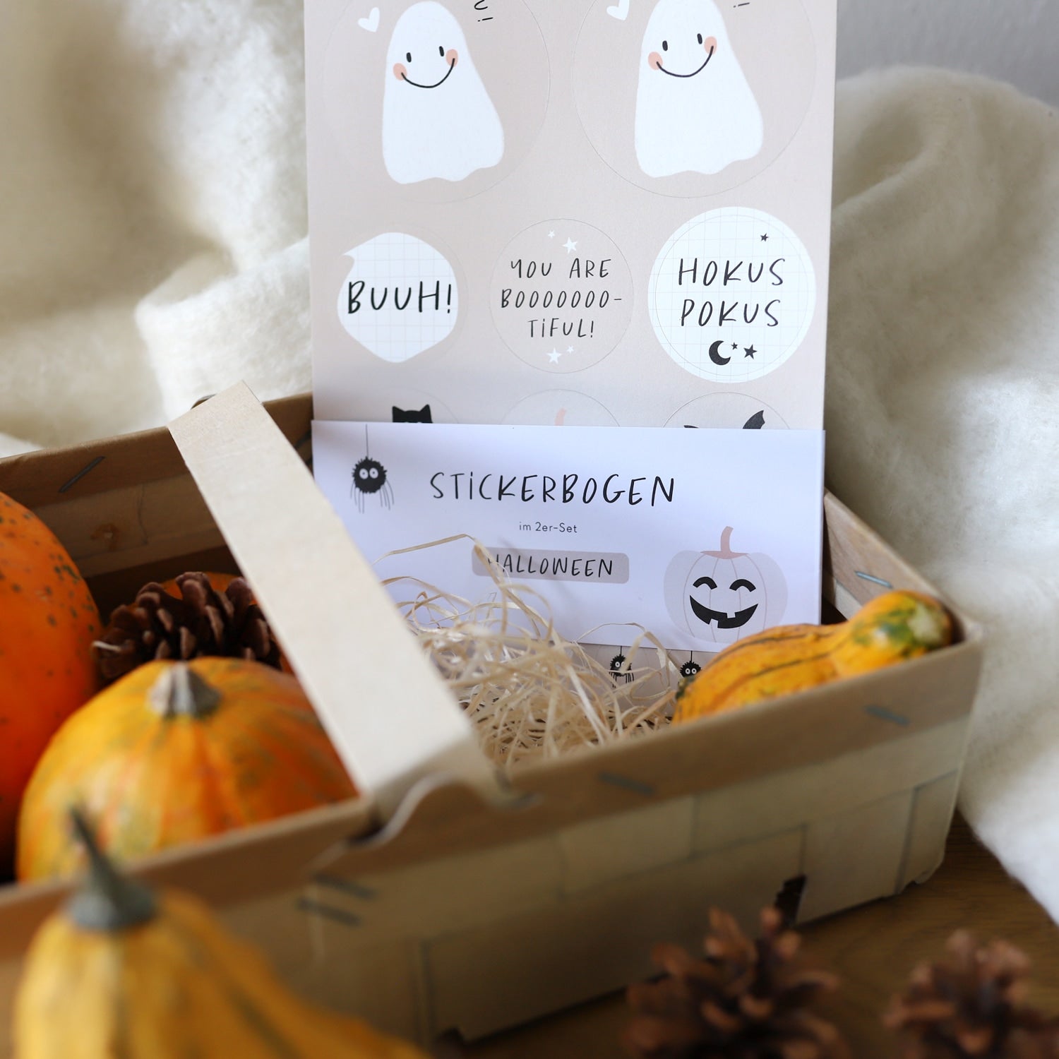 Stickerbogen 2er-Set "Halloween"