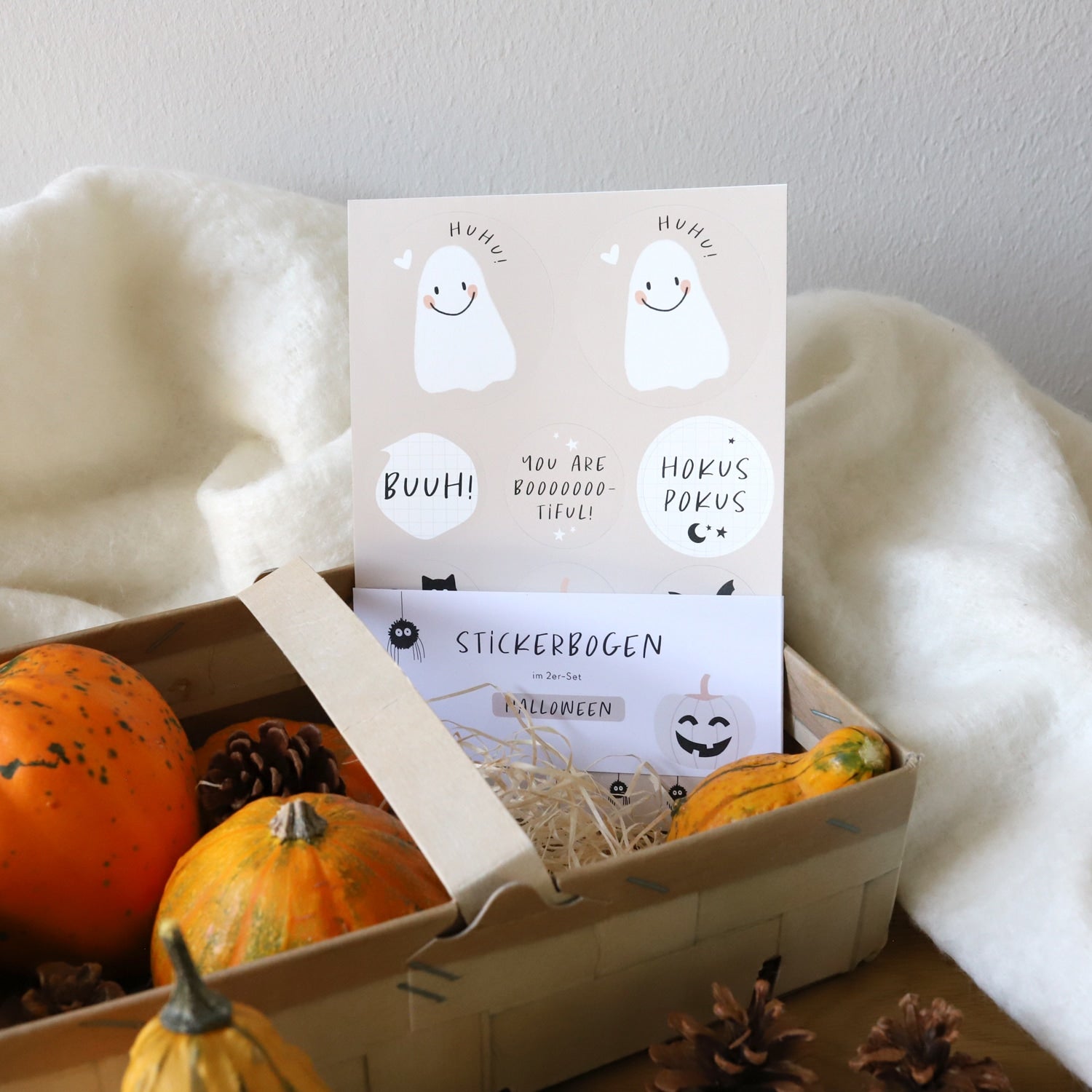 Stickerbogen 2er-Set "Halloween"