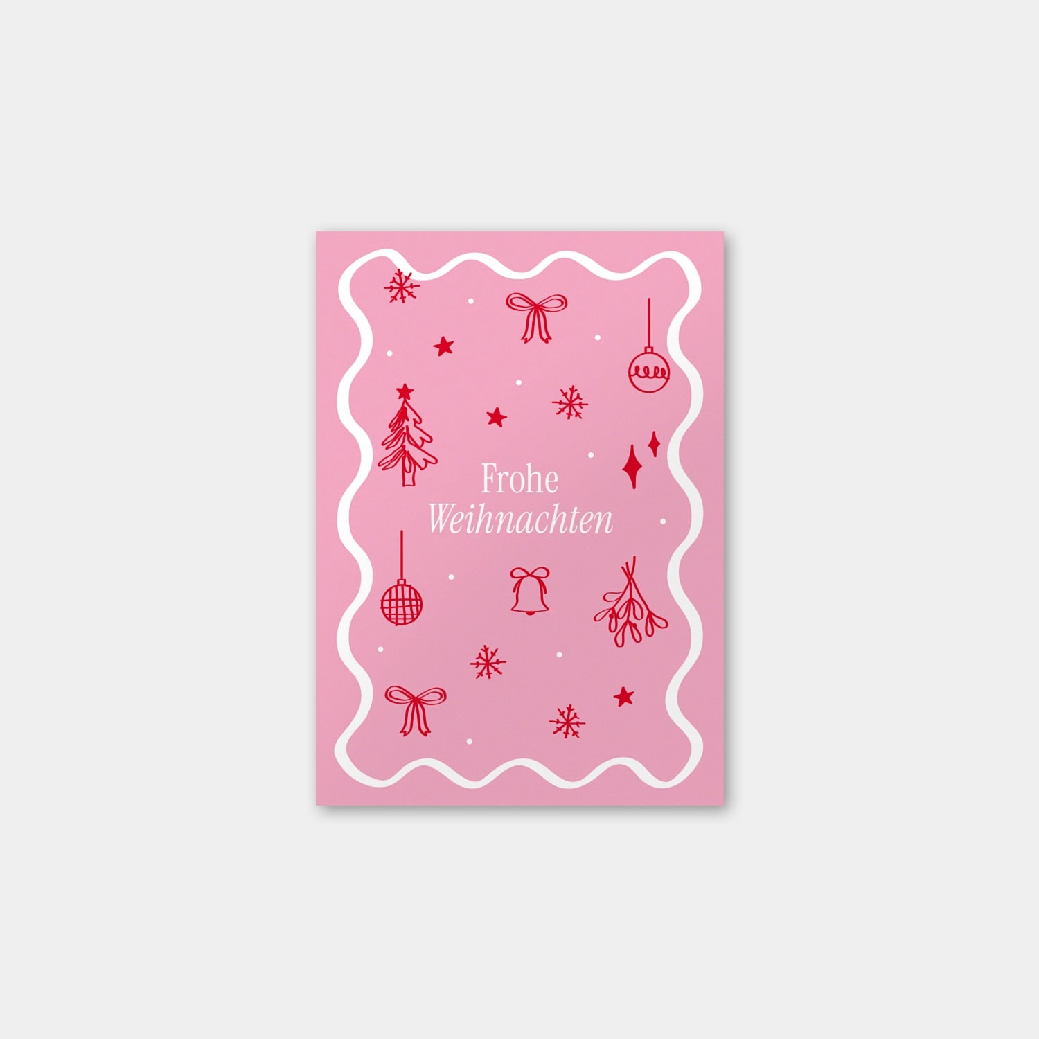 Postkarte „Frohe Weihnachten"