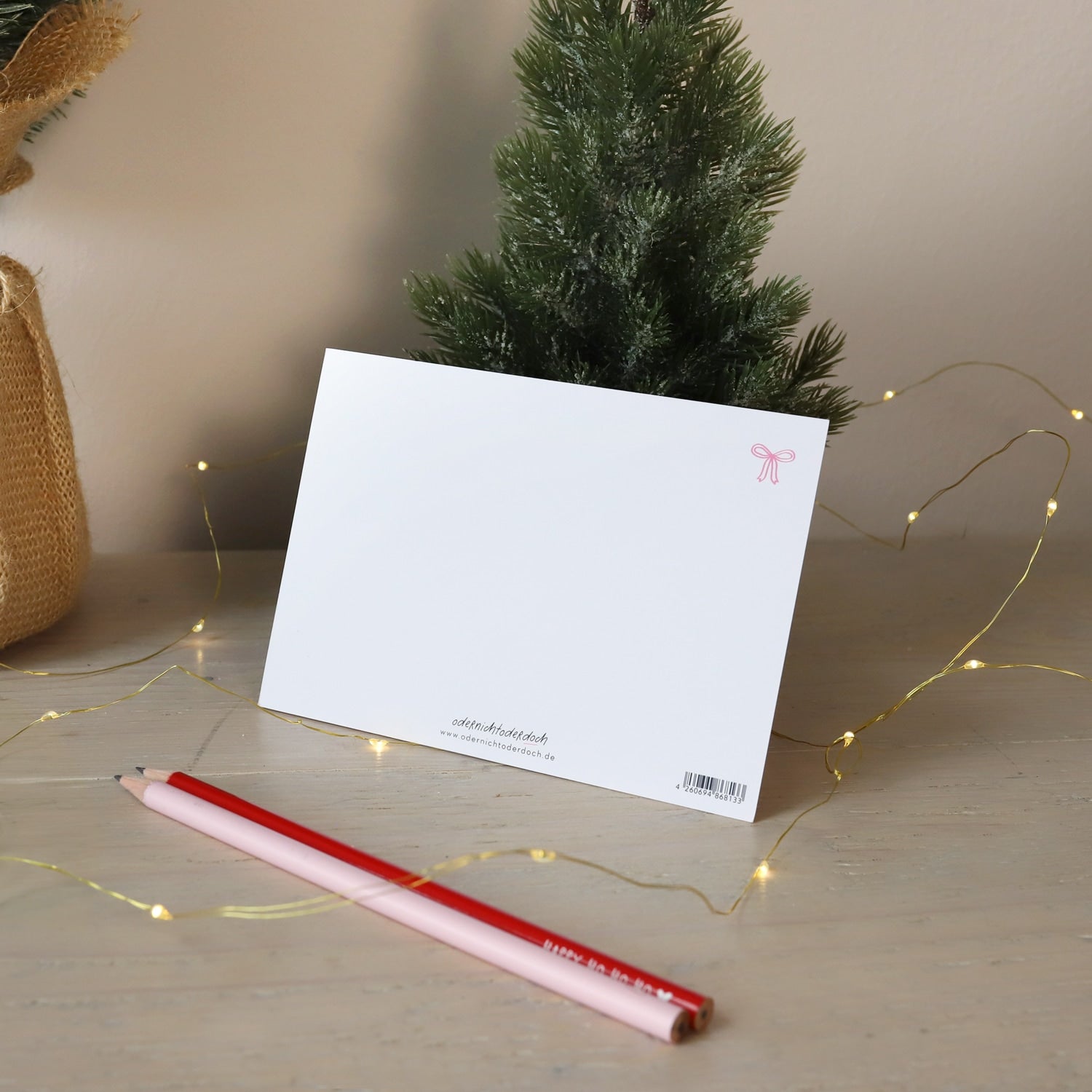 Postkarte „Frohe Weihnachten"