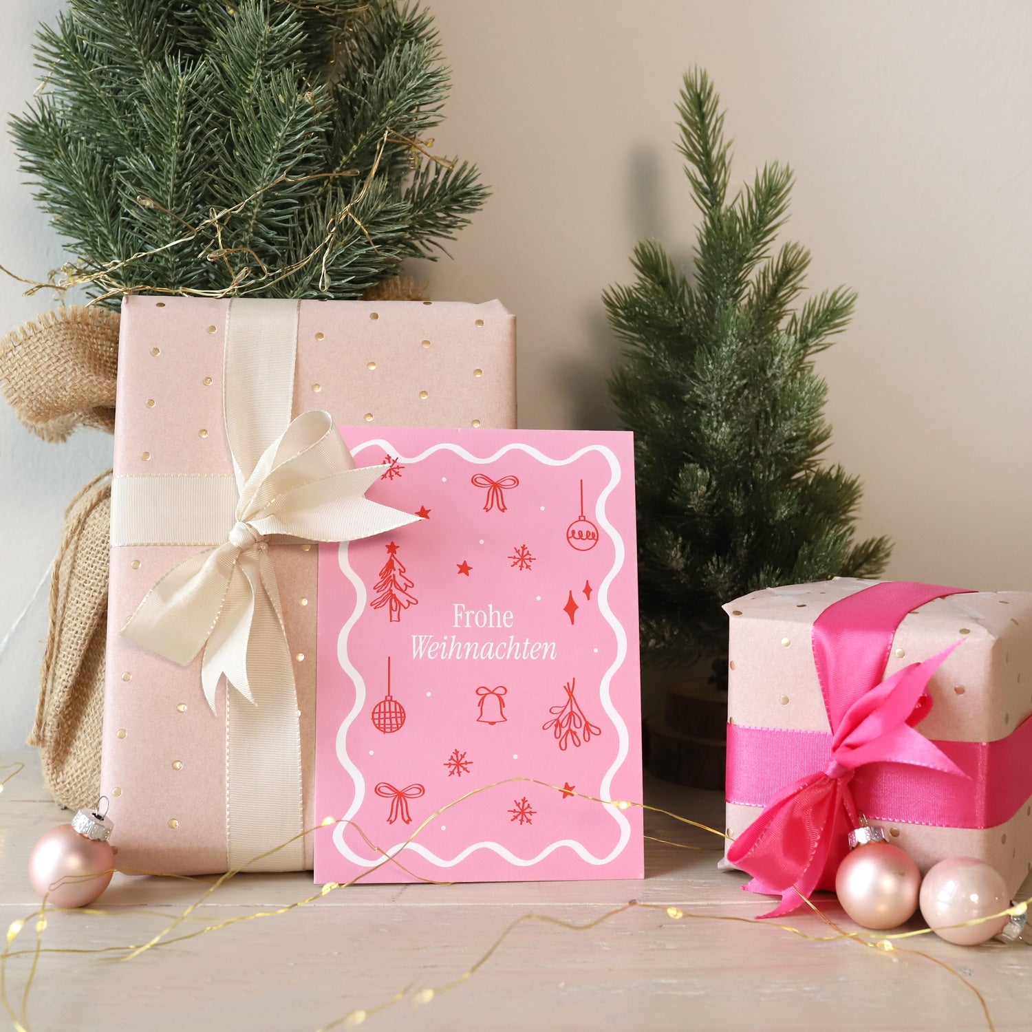 Postkarte „Frohe Weihnachten"