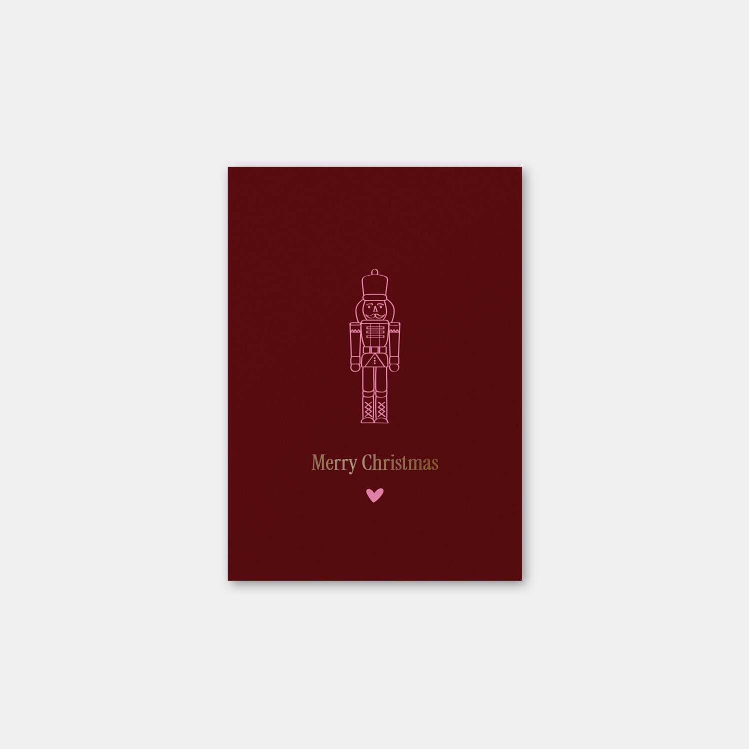 Postkarte „Merry Christmas“ mit Gold