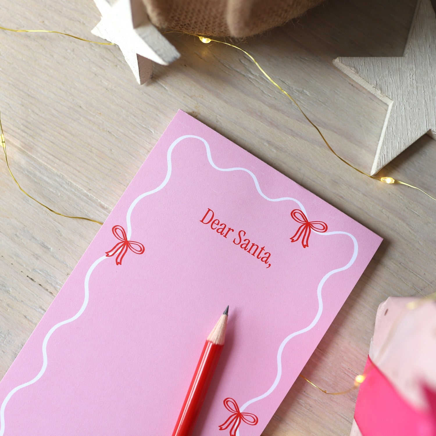 Notizblock DIN lang „Dear Santa“