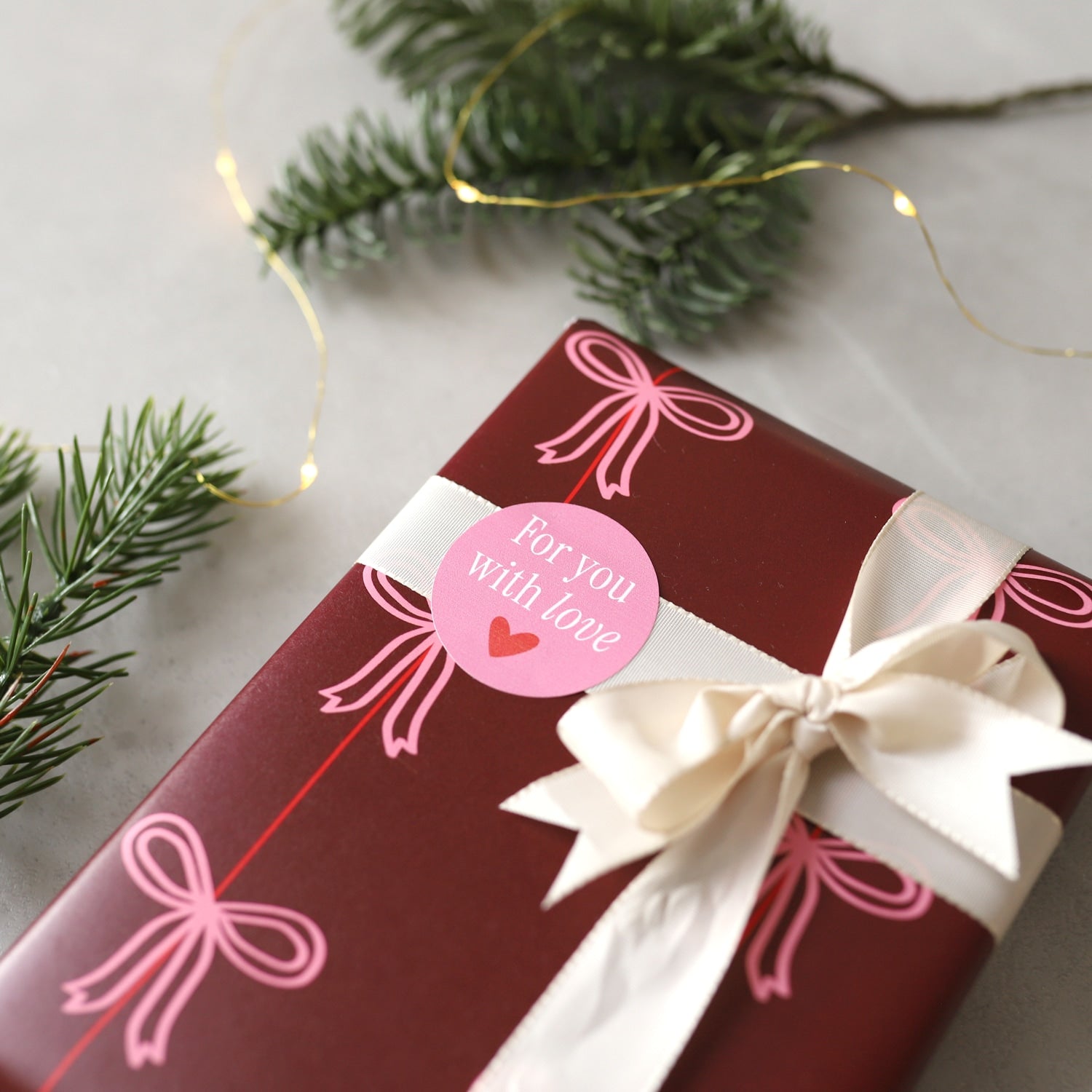 Sticker für Deko 2er-Set „Frohes Fest“