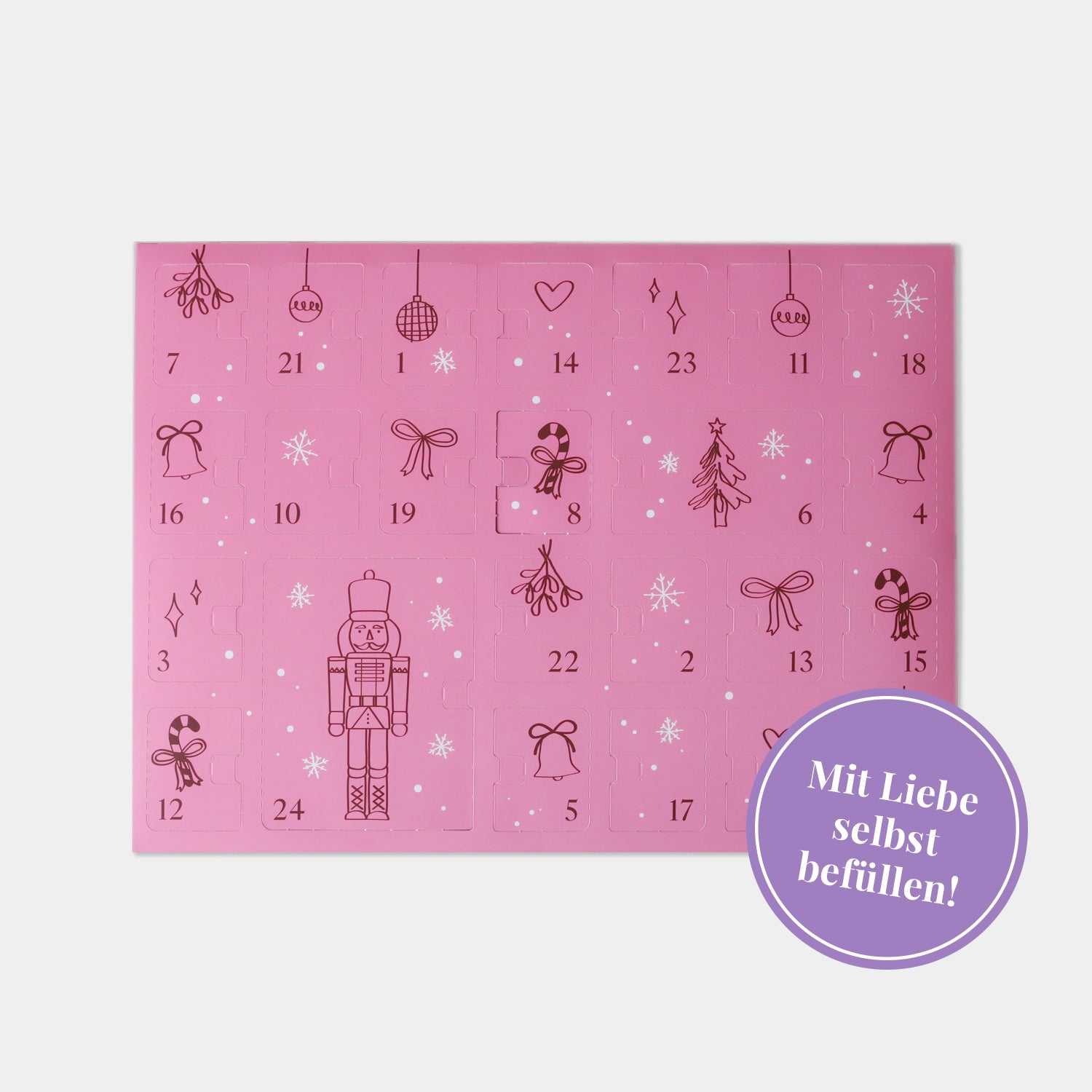 Adventskalender „Nussknacker" – zum Selbstbefüllen