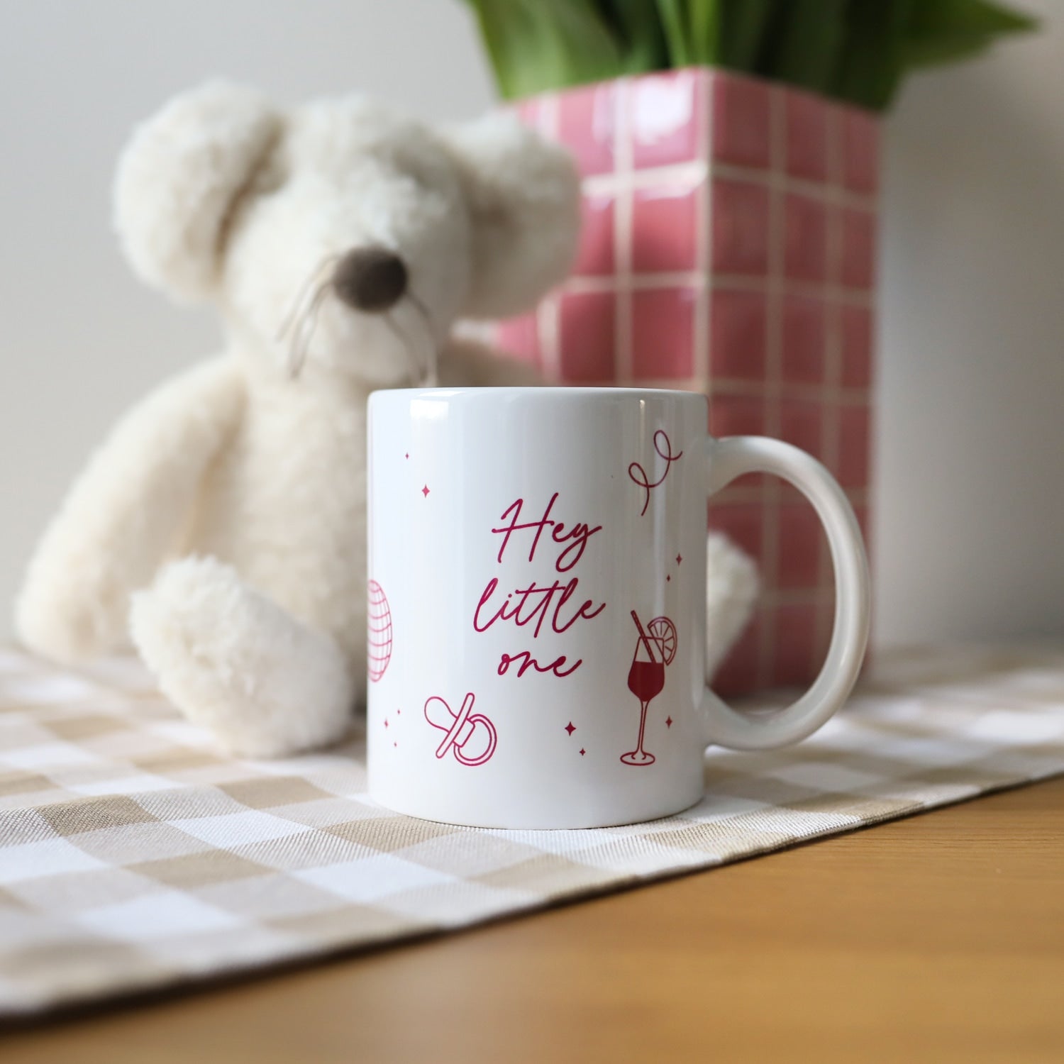 Tasse „Hey little one", pink